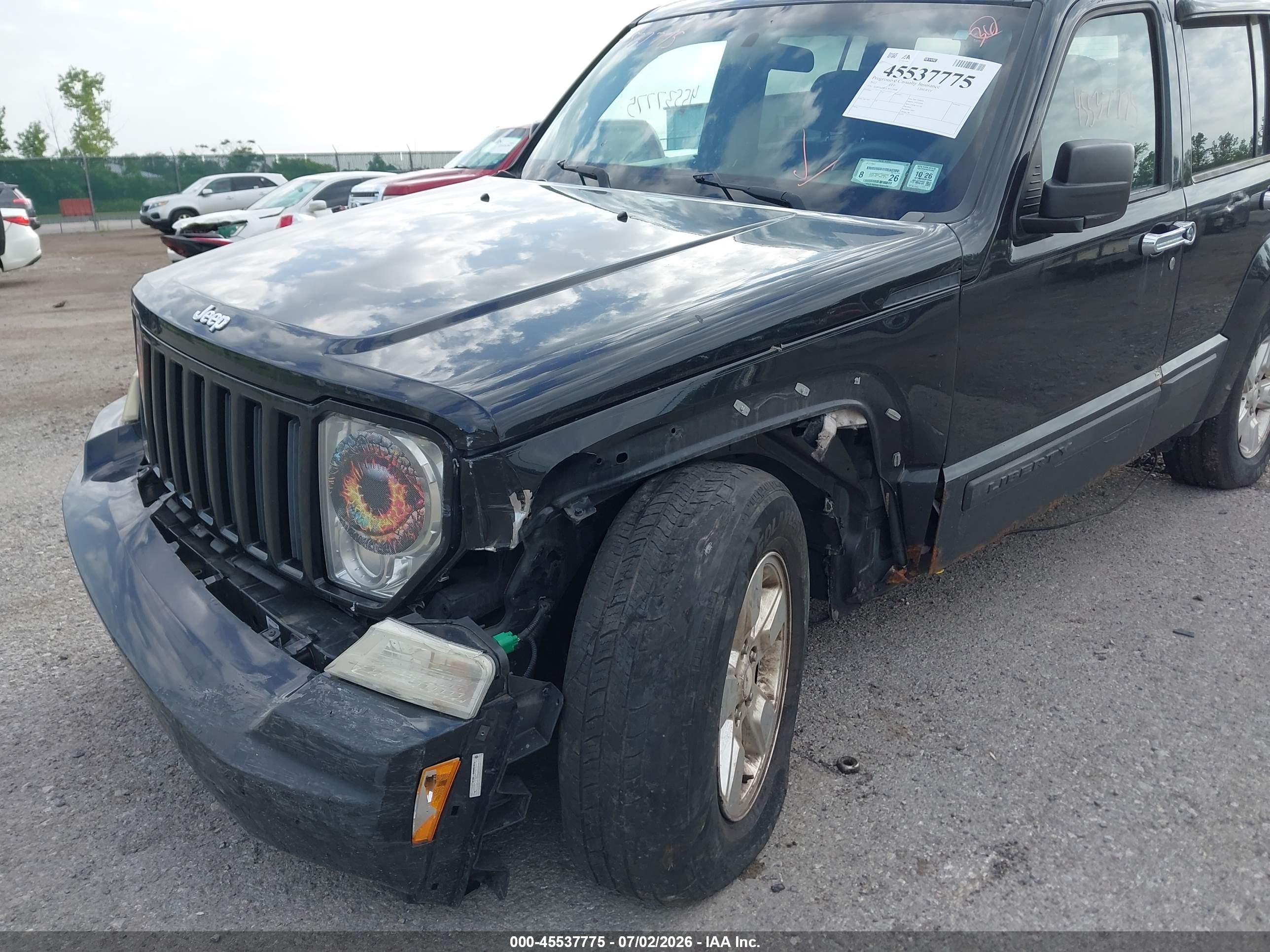 2012 Jeep Liberty Sport Black vin: 1C4PJMAK5CW112698