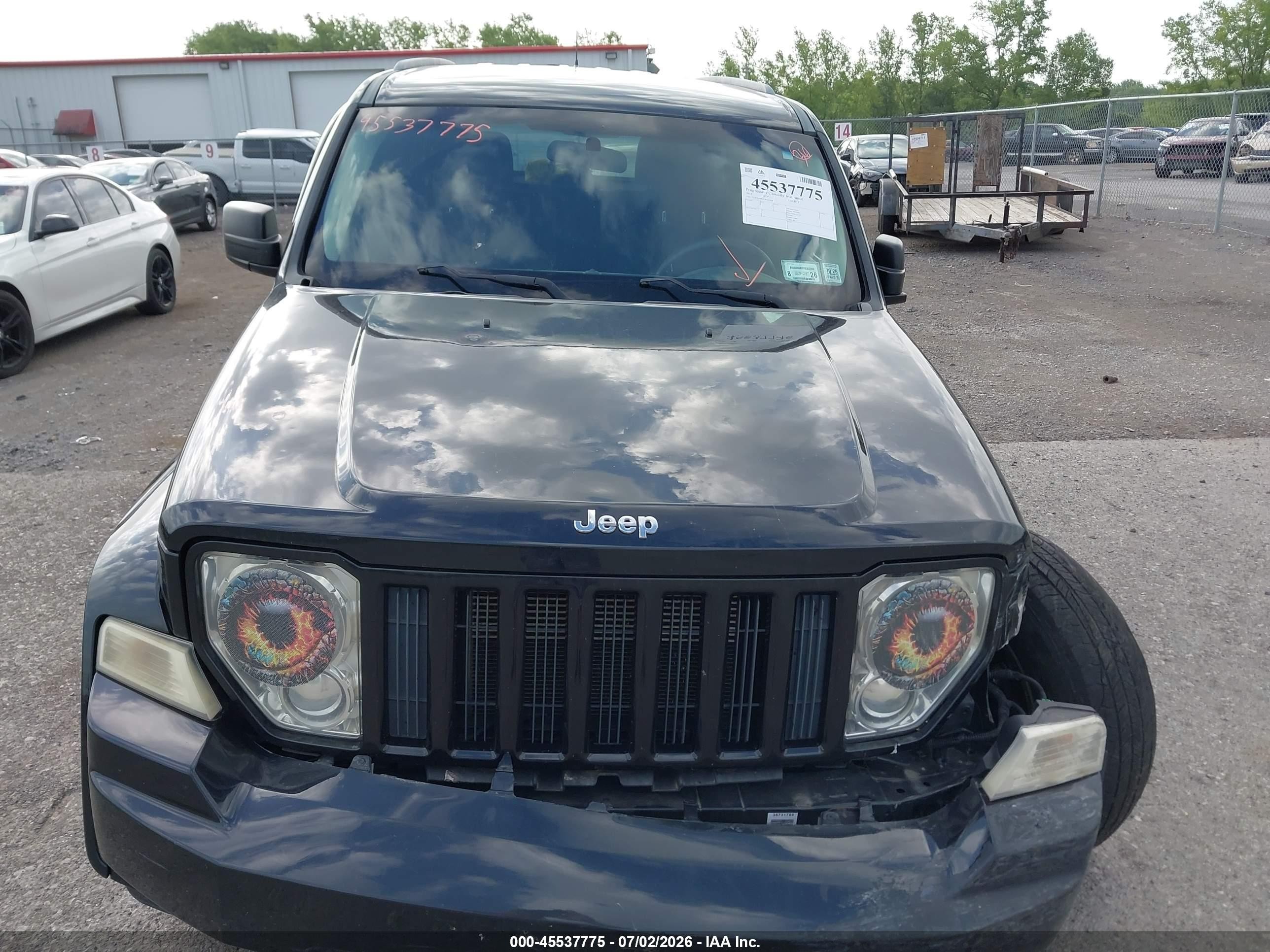 2012 Jeep Liberty Sport Black vin: 1C4PJMAK5CW112698