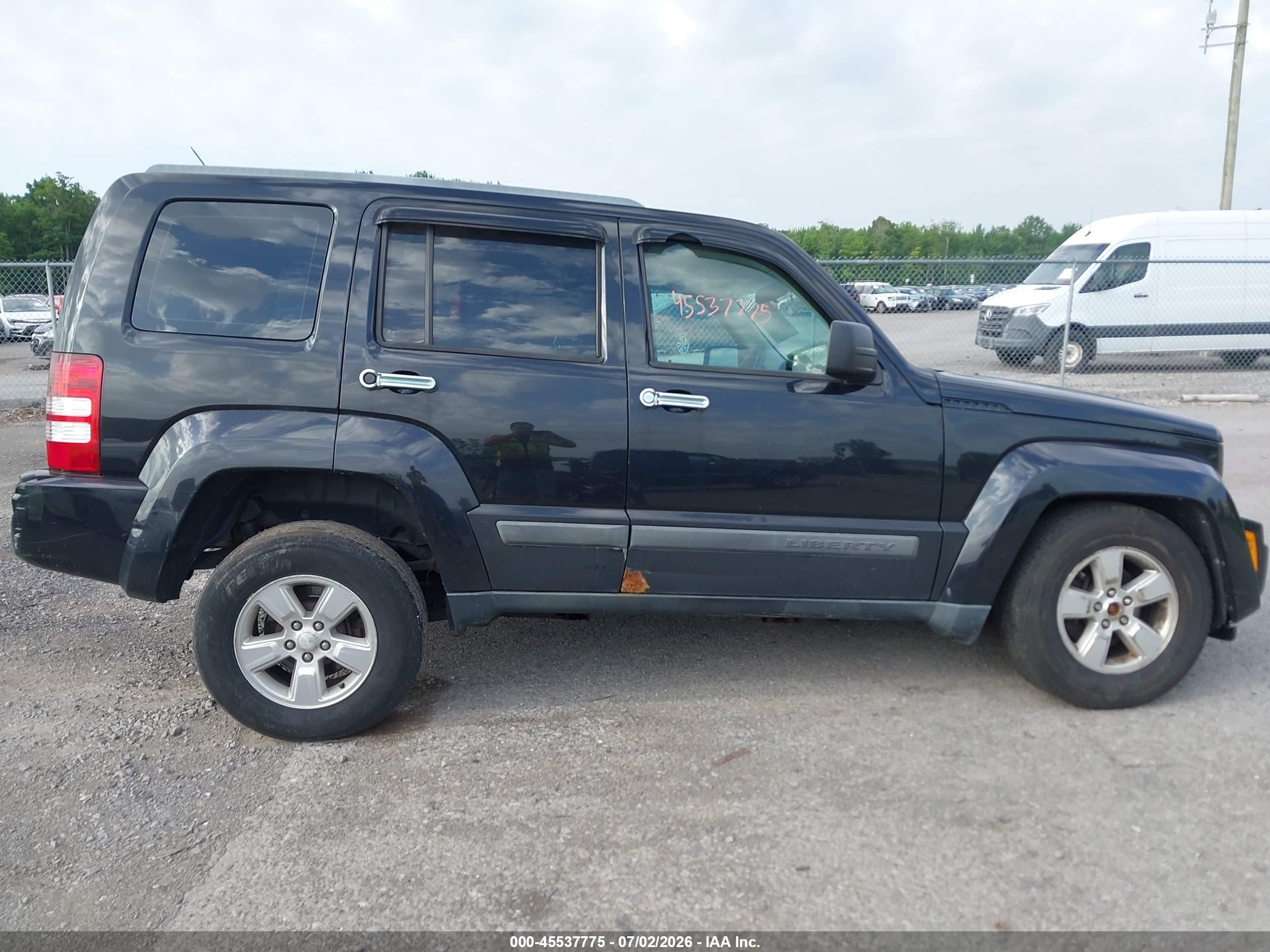 2012 Jeep Liberty Sport Black vin: 1C4PJMAK5CW112698