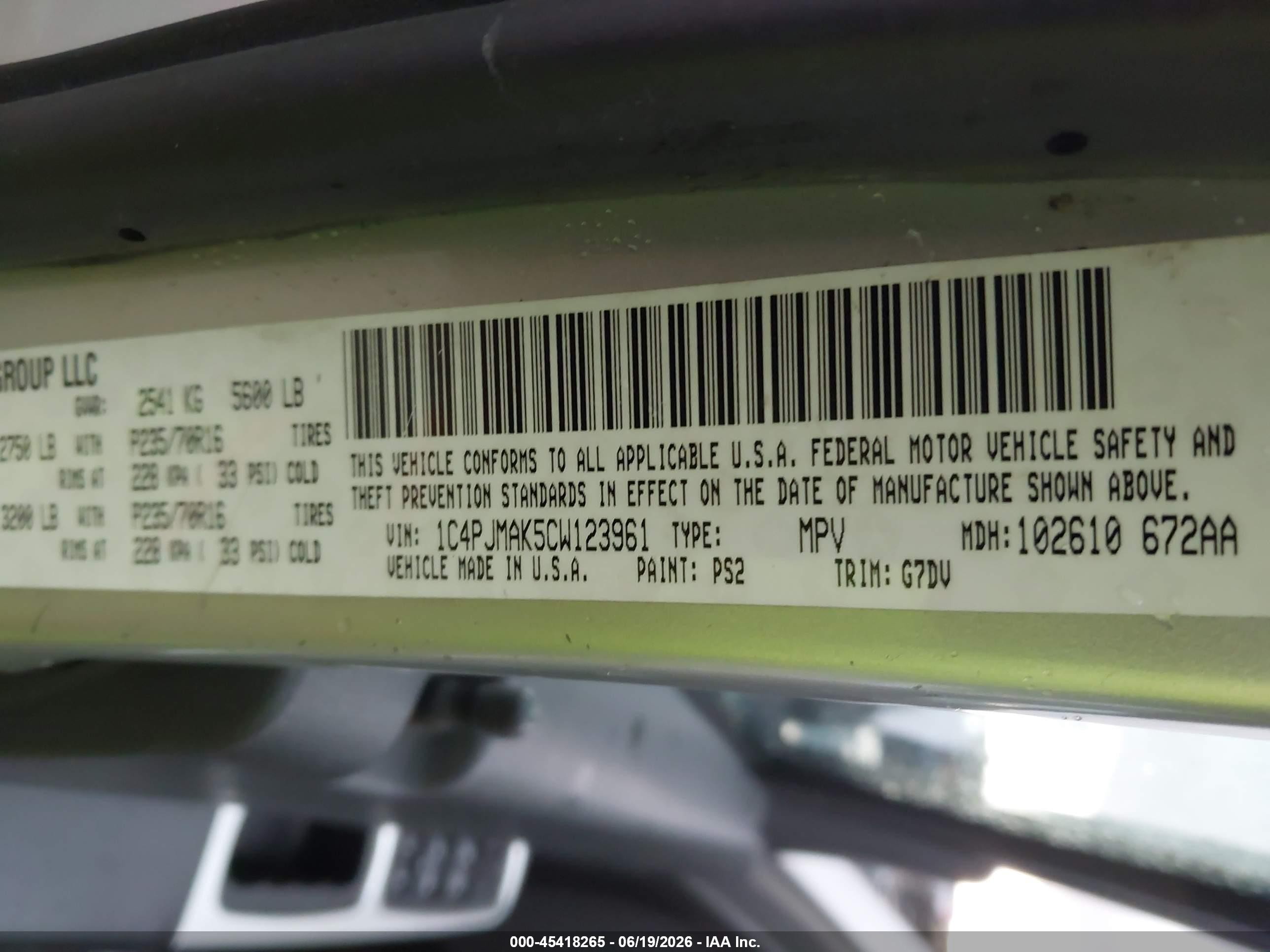 2012 Jeep Liberty Sport Silver vin: 1C4PJMAK5CW123961