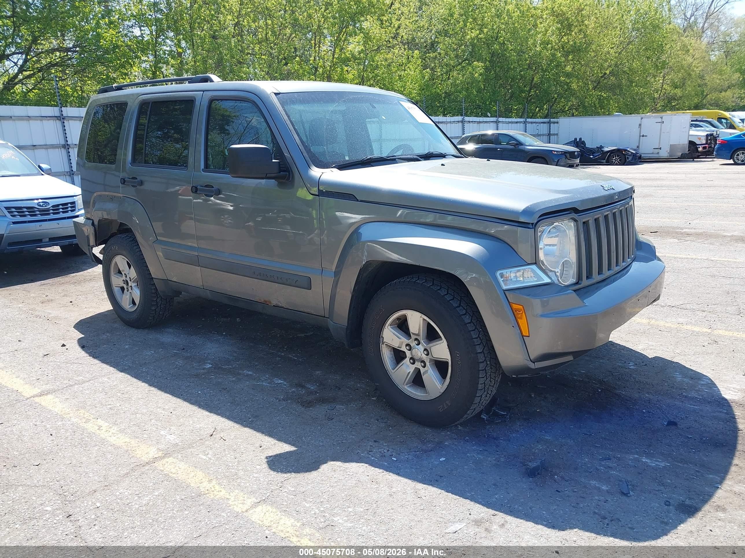 2012 Jeep Liberty Sport Серый vin: 1C4PJMAK5CW130649
