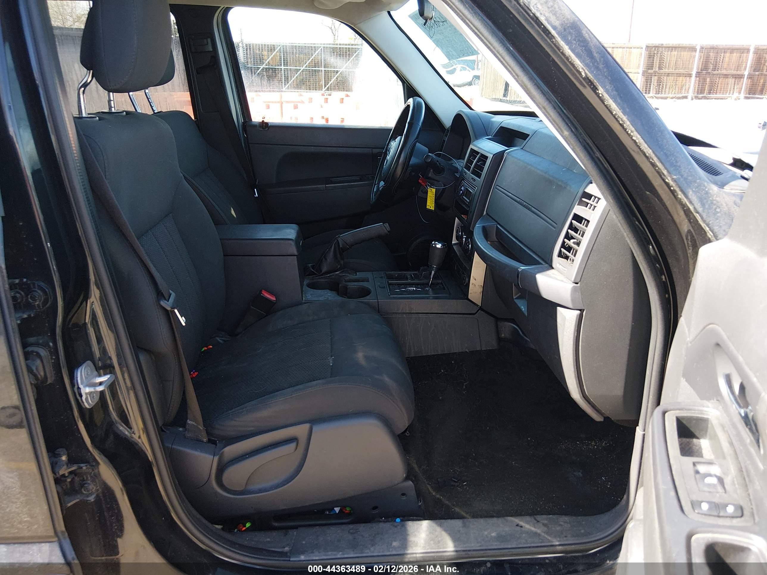 2012 Jeep Liberty Sport Black vin: 1C4PJMAK5CW138895