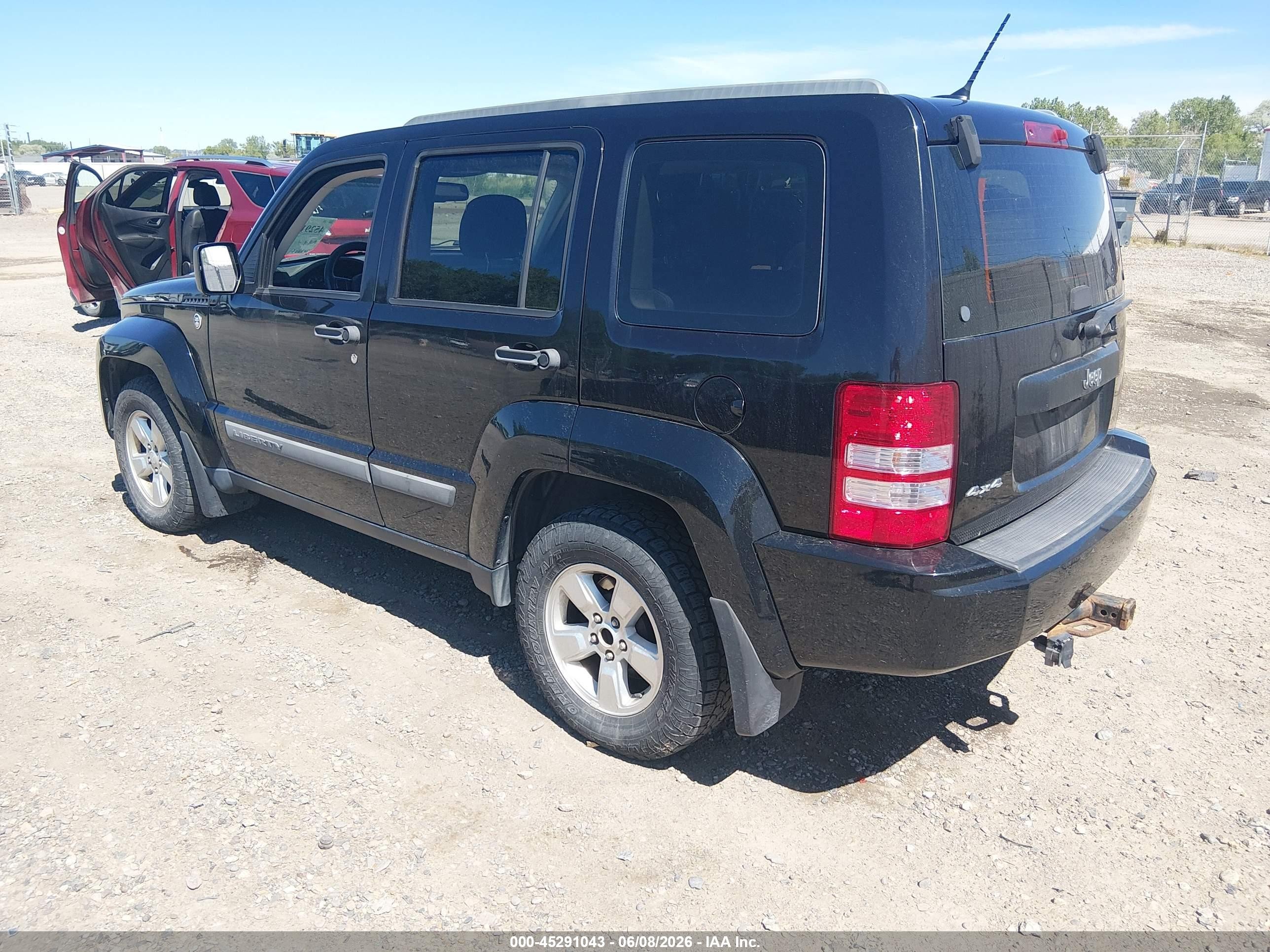 2012 Jeep Liberty Sport Черный vin: 1C4PJMAK5CW145426