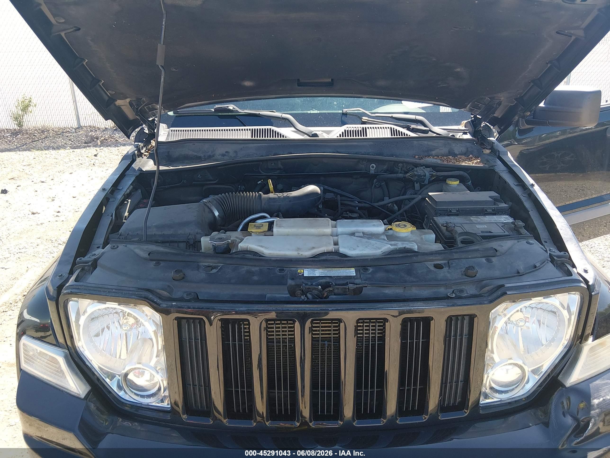 2012 Jeep Liberty Sport Черный vin: 1C4PJMAK5CW145426