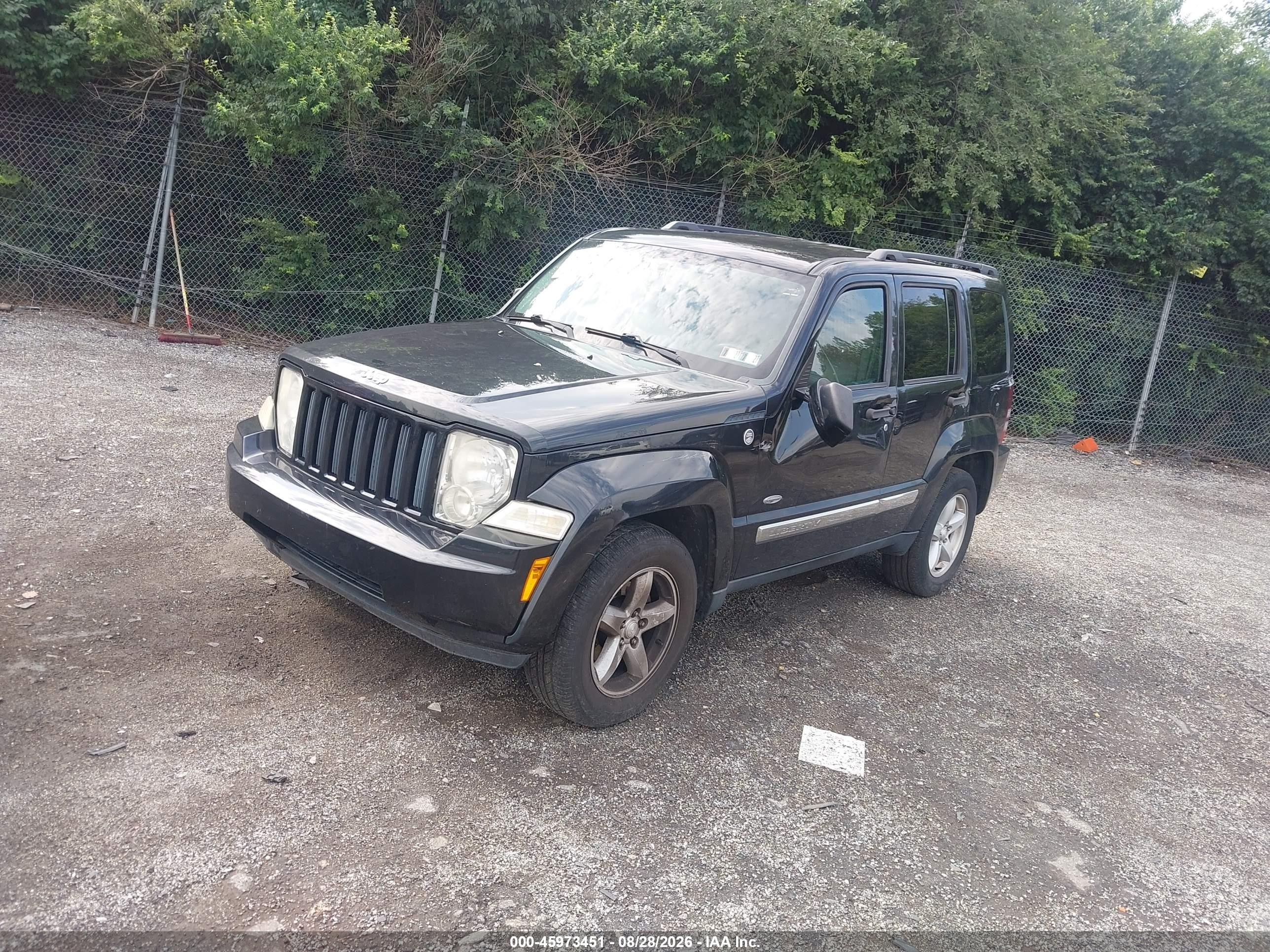 2012 Jeep Liberty Sport Black vin: 1C4PJMAK5CW162985