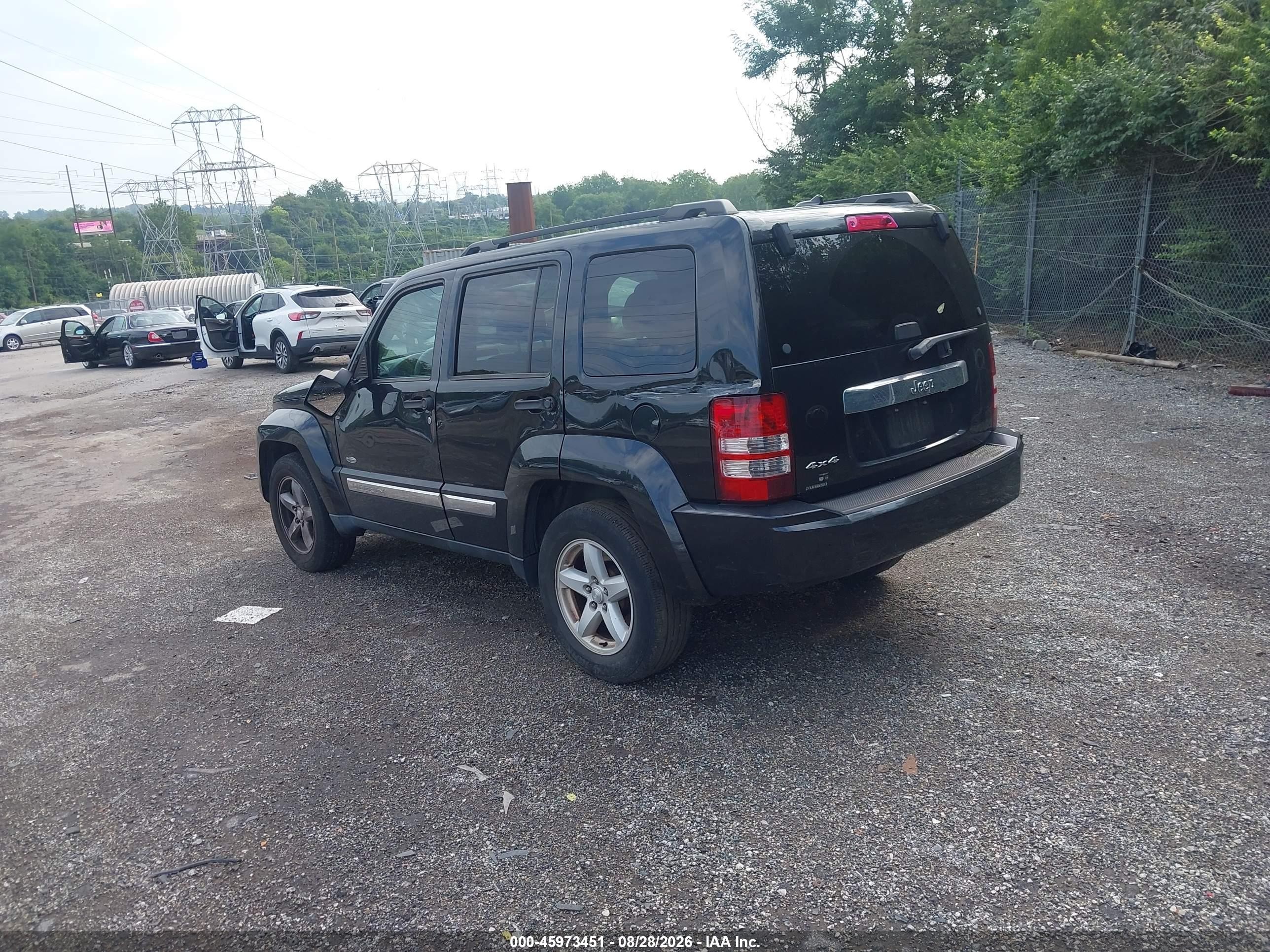 2012 Jeep Liberty Sport Black vin: 1C4PJMAK5CW162985