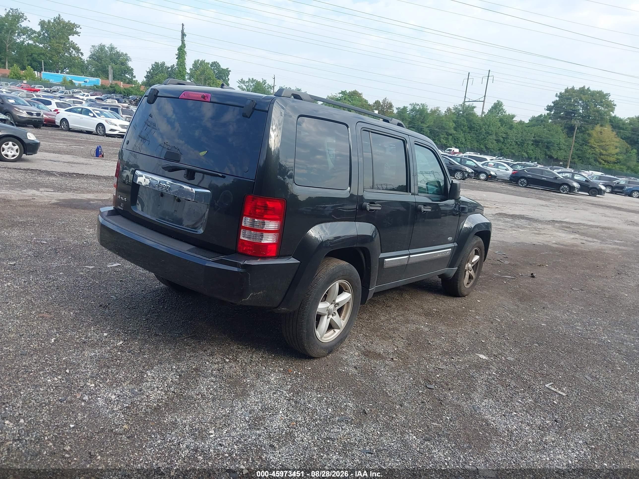 2012 Jeep Liberty Sport Black vin: 1C4PJMAK5CW162985