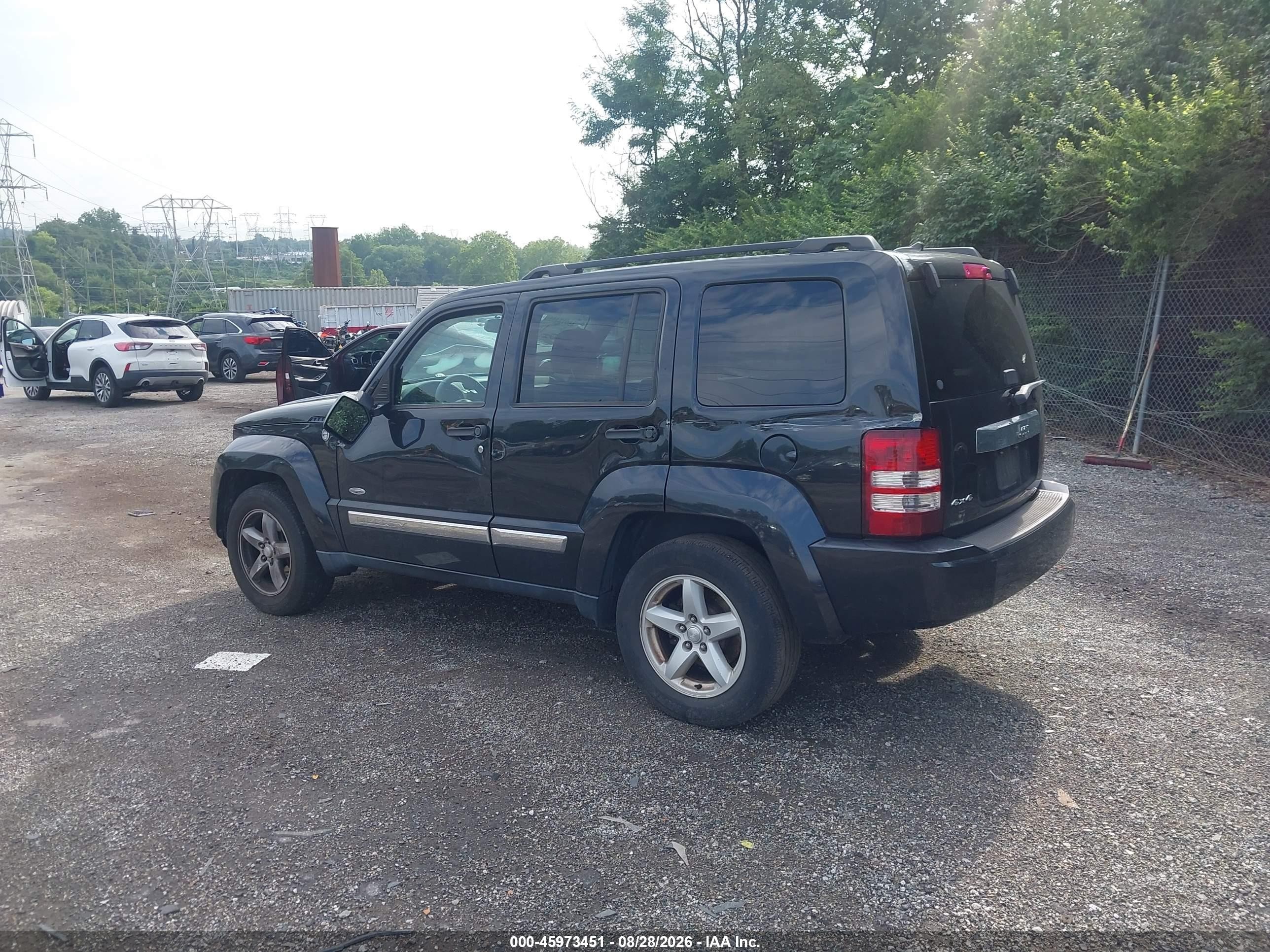 2012 Jeep Liberty Sport Black vin: 1C4PJMAK5CW162985
