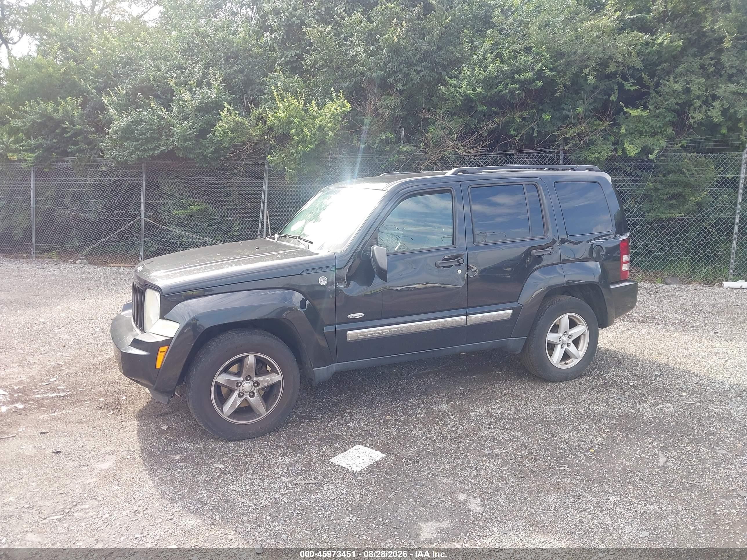 2012 Jeep Liberty Sport Black vin: 1C4PJMAK5CW162985
