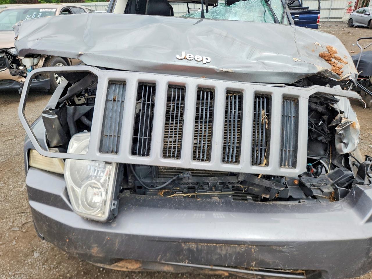 2012 Jeep Liberty Sport Серый vin: 1C4PJMAK5CW196604