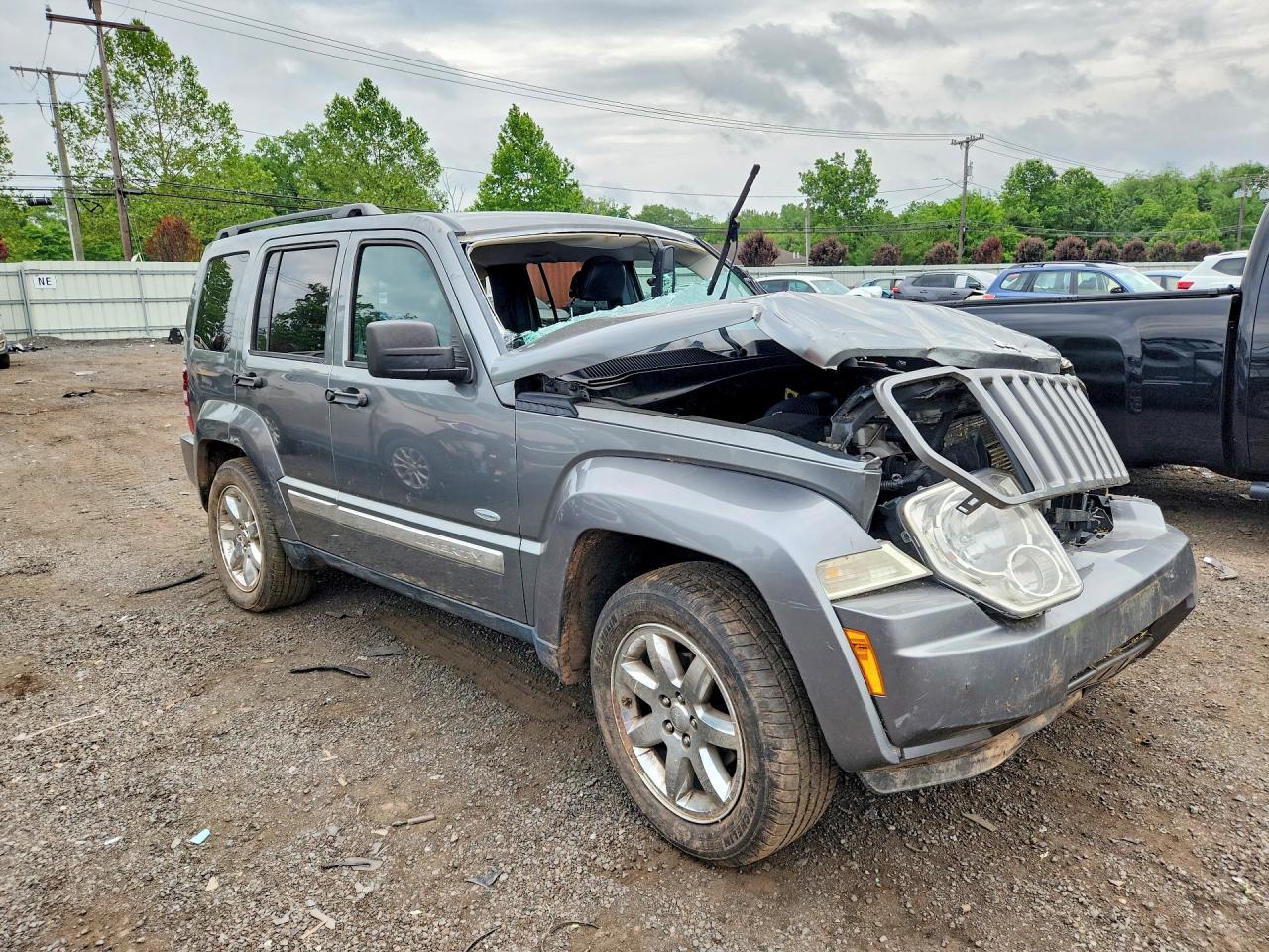 2012 Jeep Liberty Sport Серый vin: 1C4PJMAK5CW196604