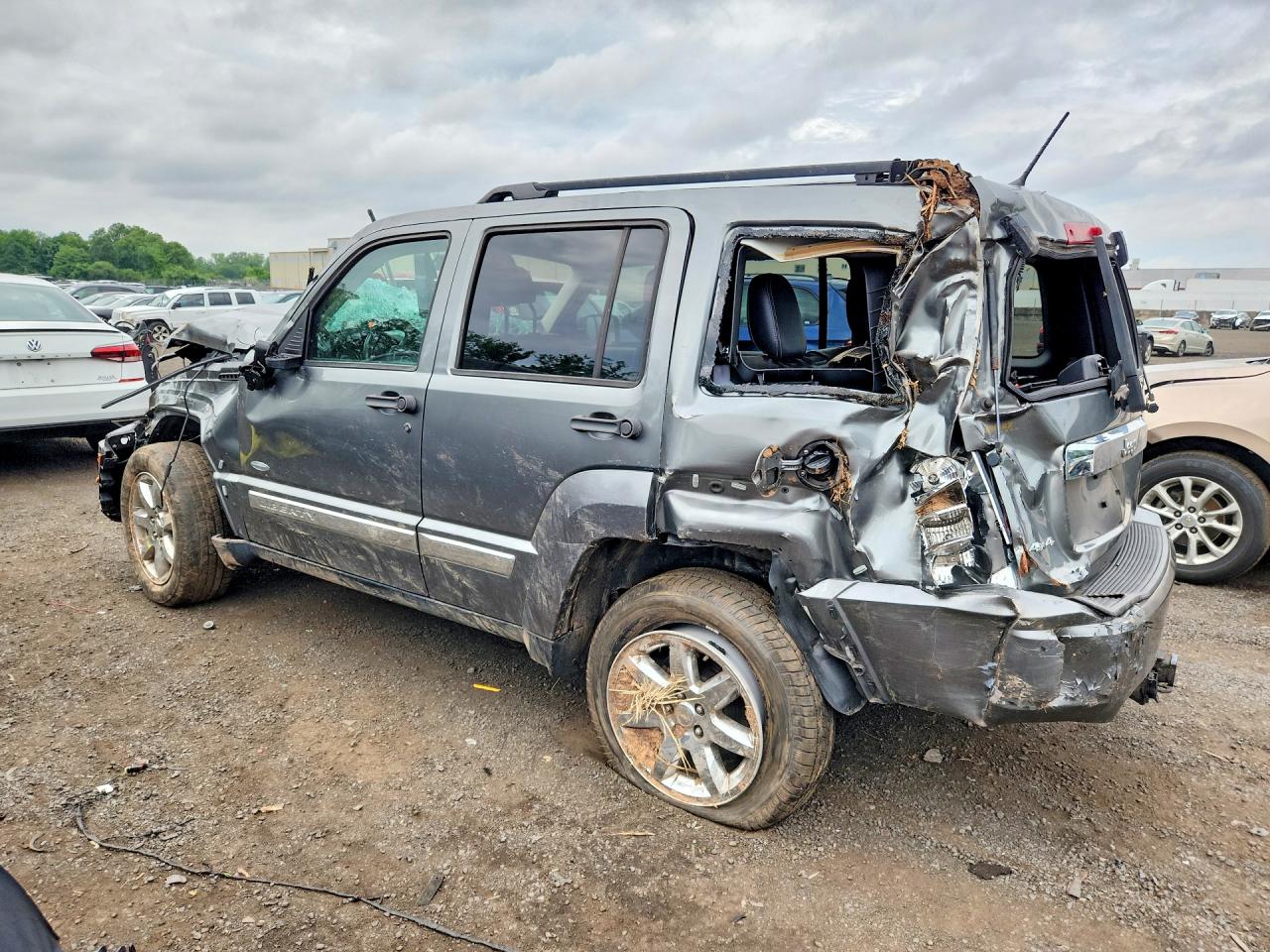 2012 Jeep Liberty Sport Серый vin: 1C4PJMAK5CW196604