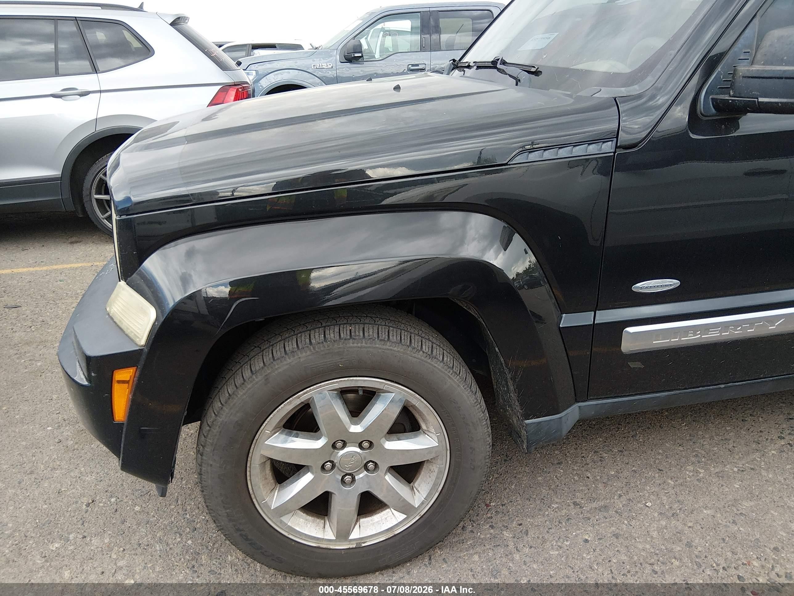 2012 Jeep Liberty Sport Black vin: 1C4PJMAK5CW205303