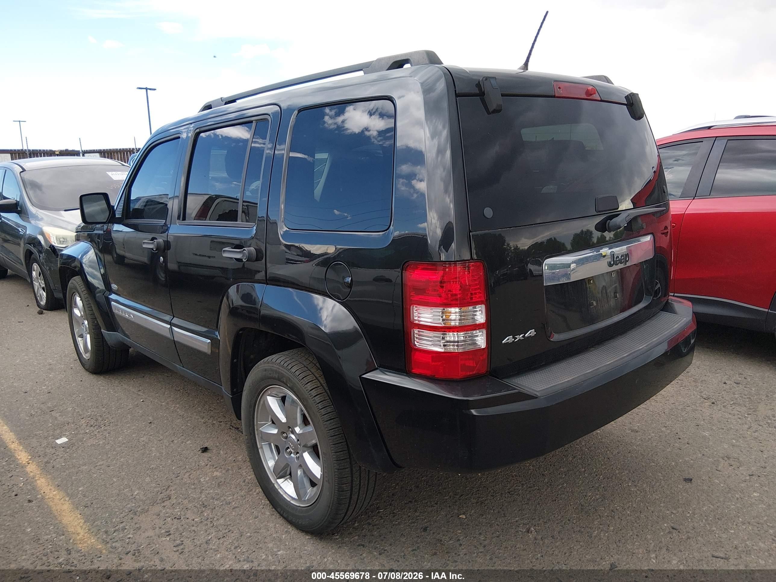 2012 Jeep Liberty Sport Black vin: 1C4PJMAK5CW205303
