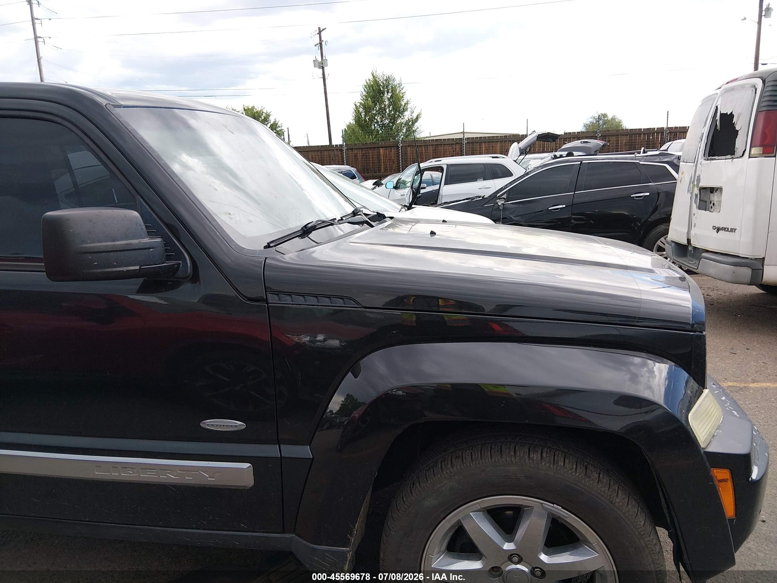 2012 Jeep Liberty Sport Black vin: 1C4PJMAK5CW205303
