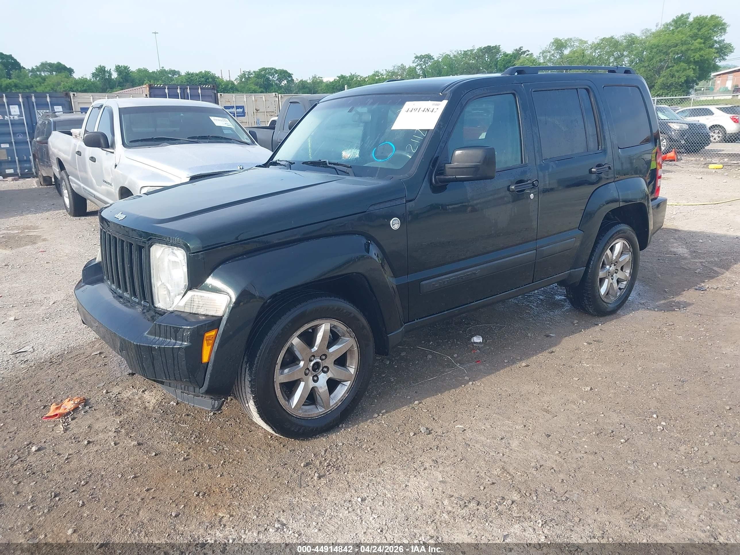 2012 Jeep Liberty Sport Green vin: 1C4PJMAK5CW211277