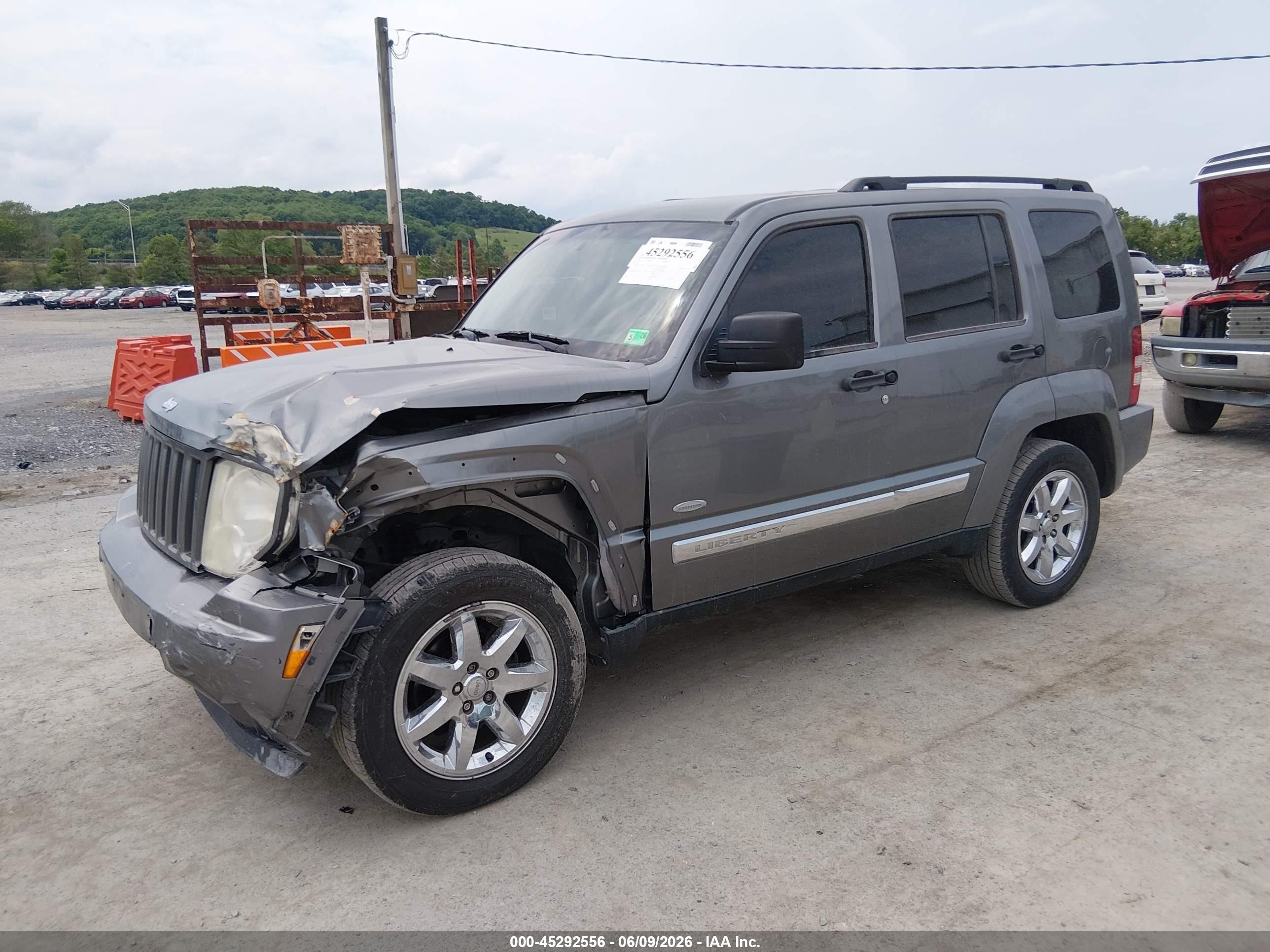 2012 Jeep Liberty Sport Gray vin: 1C4PJMAK5CW212770