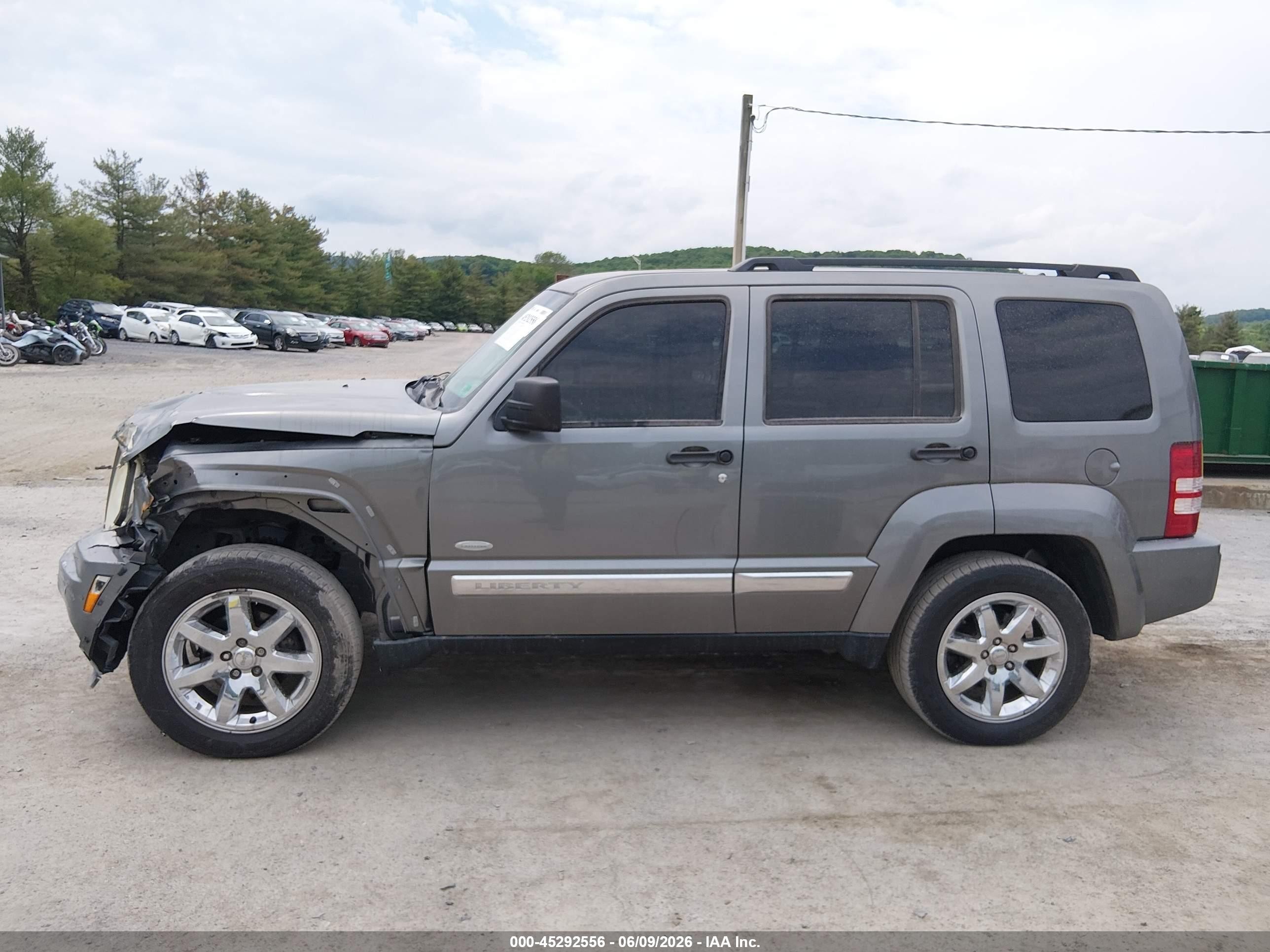 2012 Jeep Liberty Sport Gray vin: 1C4PJMAK5CW212770