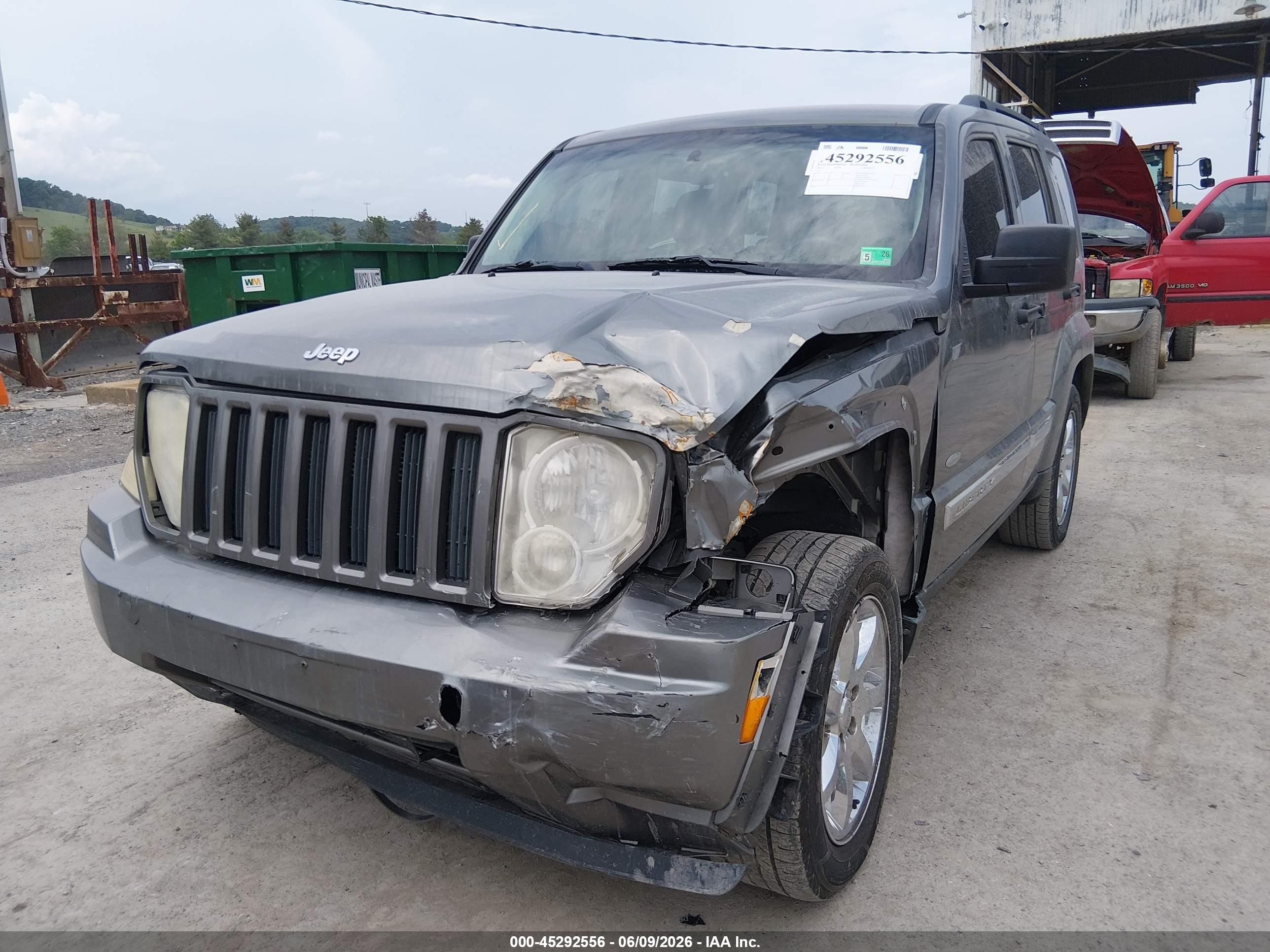 2012 Jeep Liberty Sport Gray vin: 1C4PJMAK5CW212770