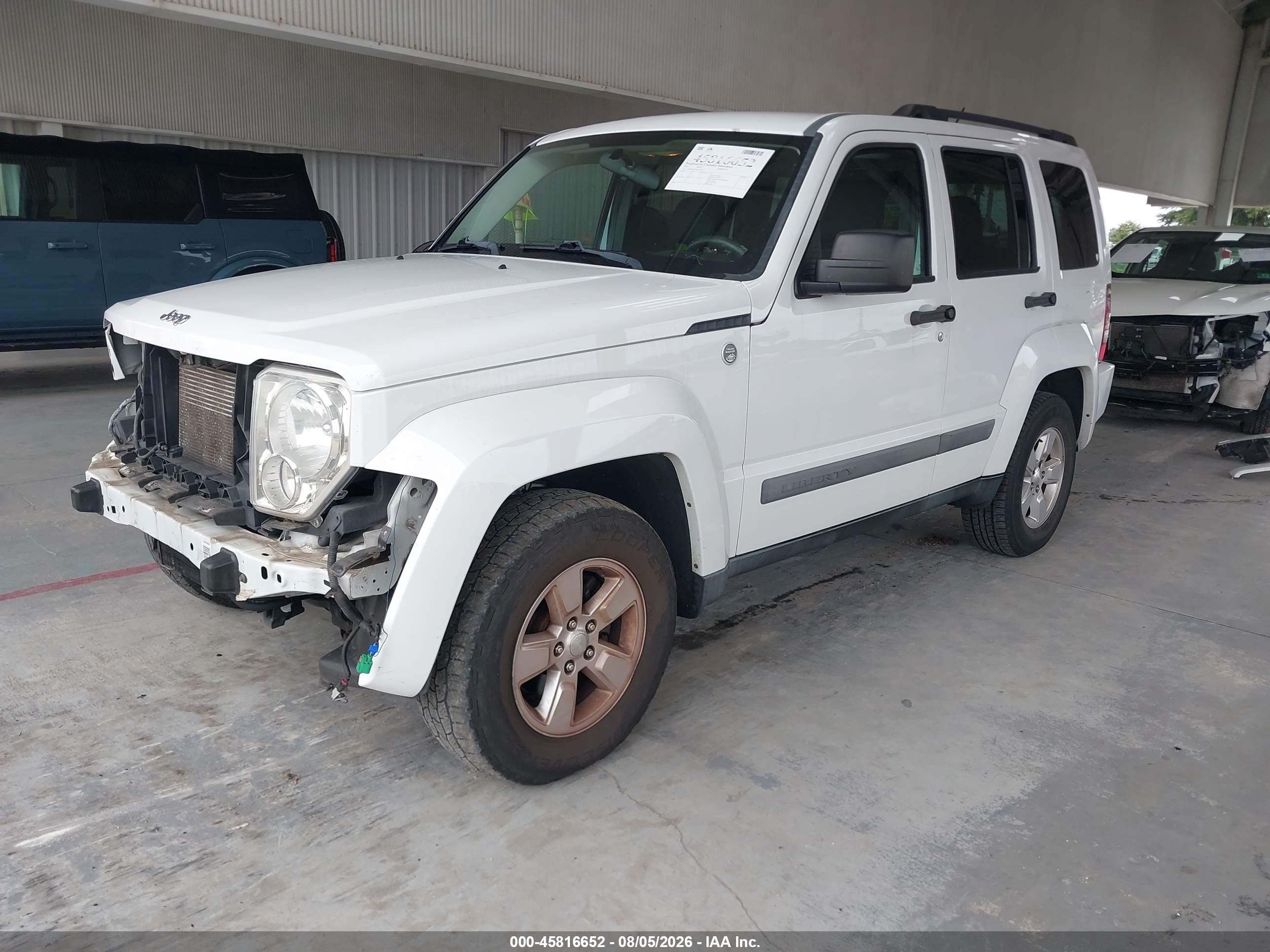 2012 Jeep Liberty Sport White vin: 1C4PJMAK6CW111494