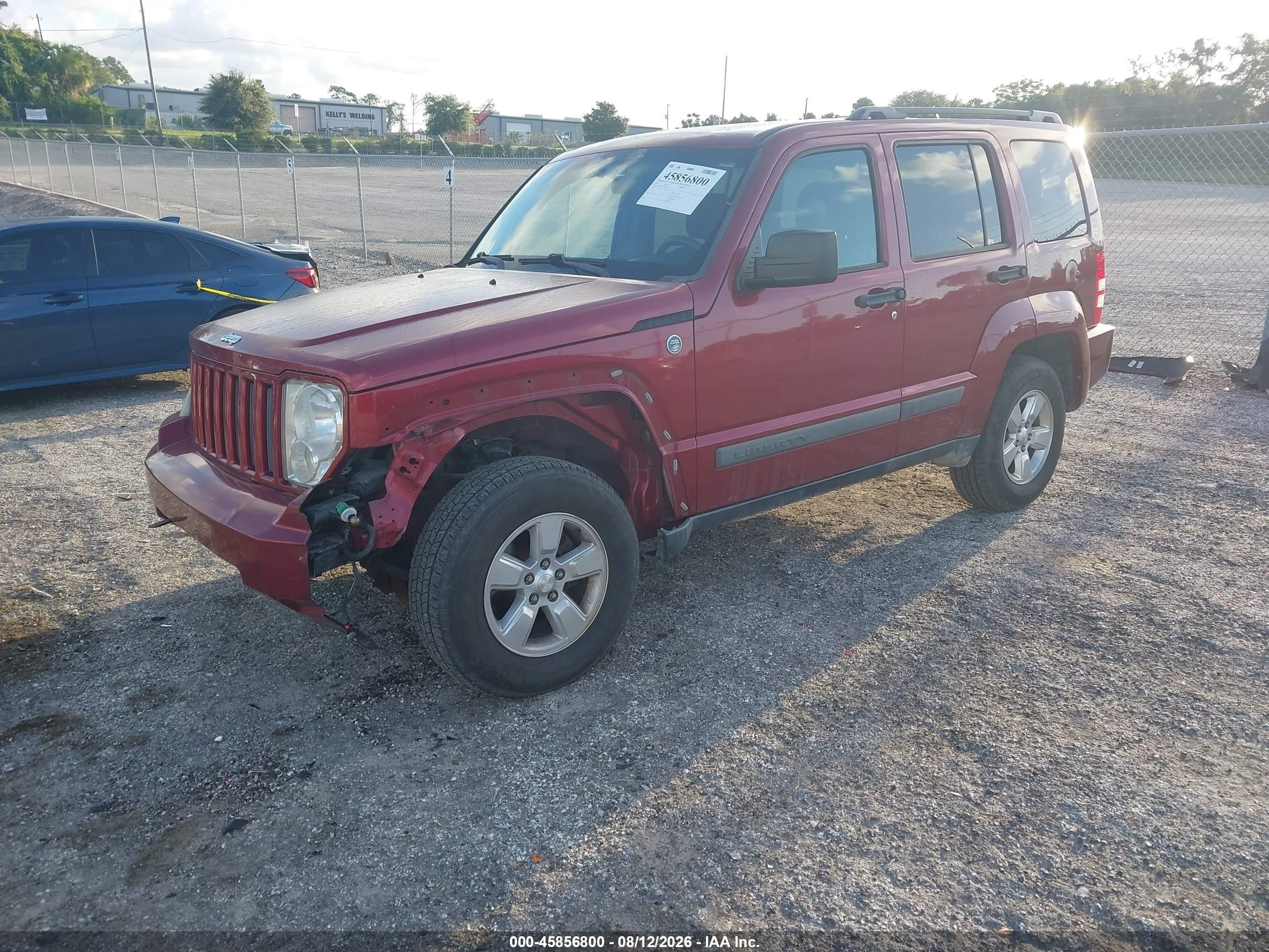 2012 Jeep Liberty Sport Бордовый vin: 1C4PJMAK6CW126559