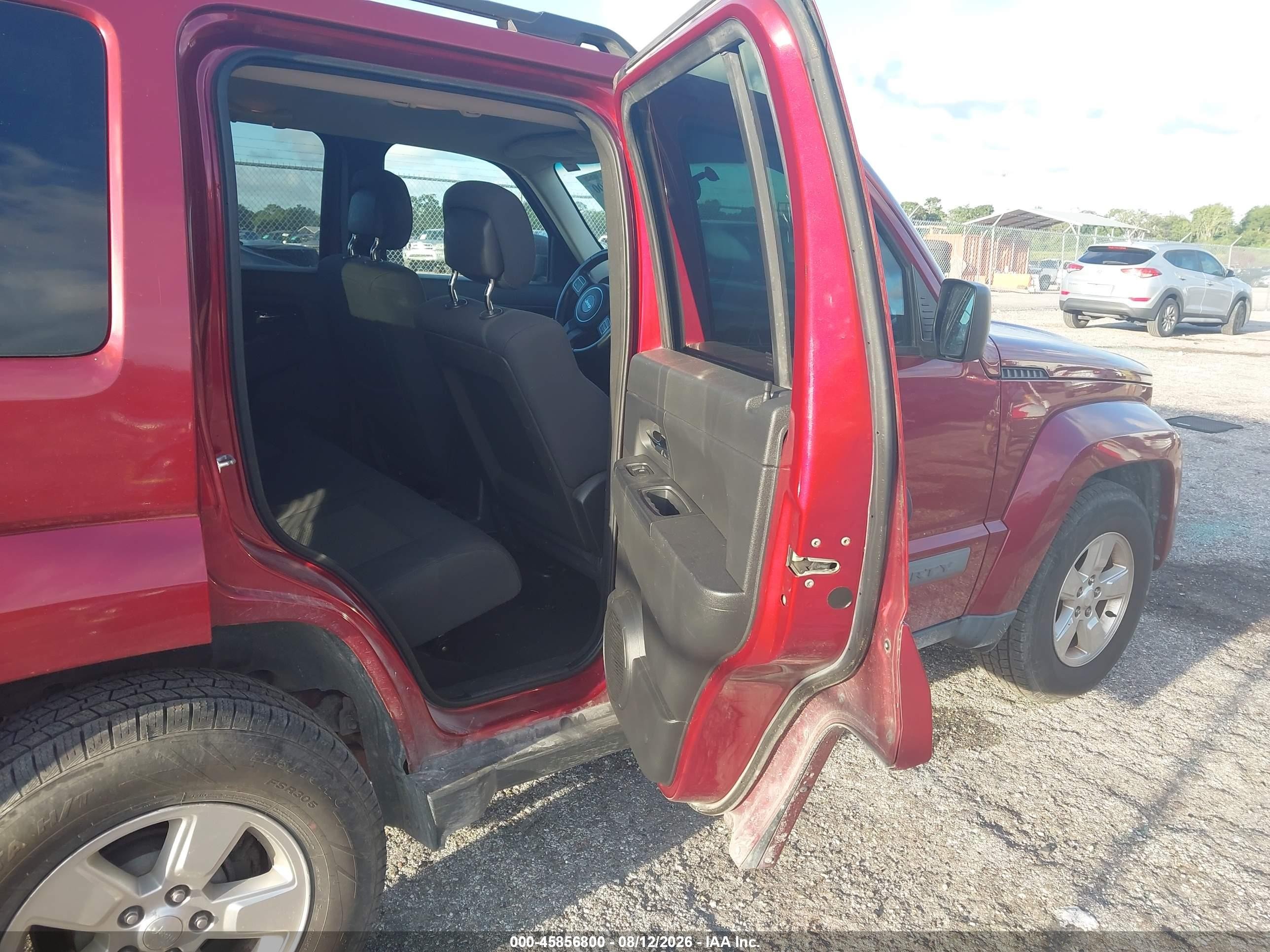 2012 Jeep Liberty Sport Бордовый vin: 1C4PJMAK6CW126559