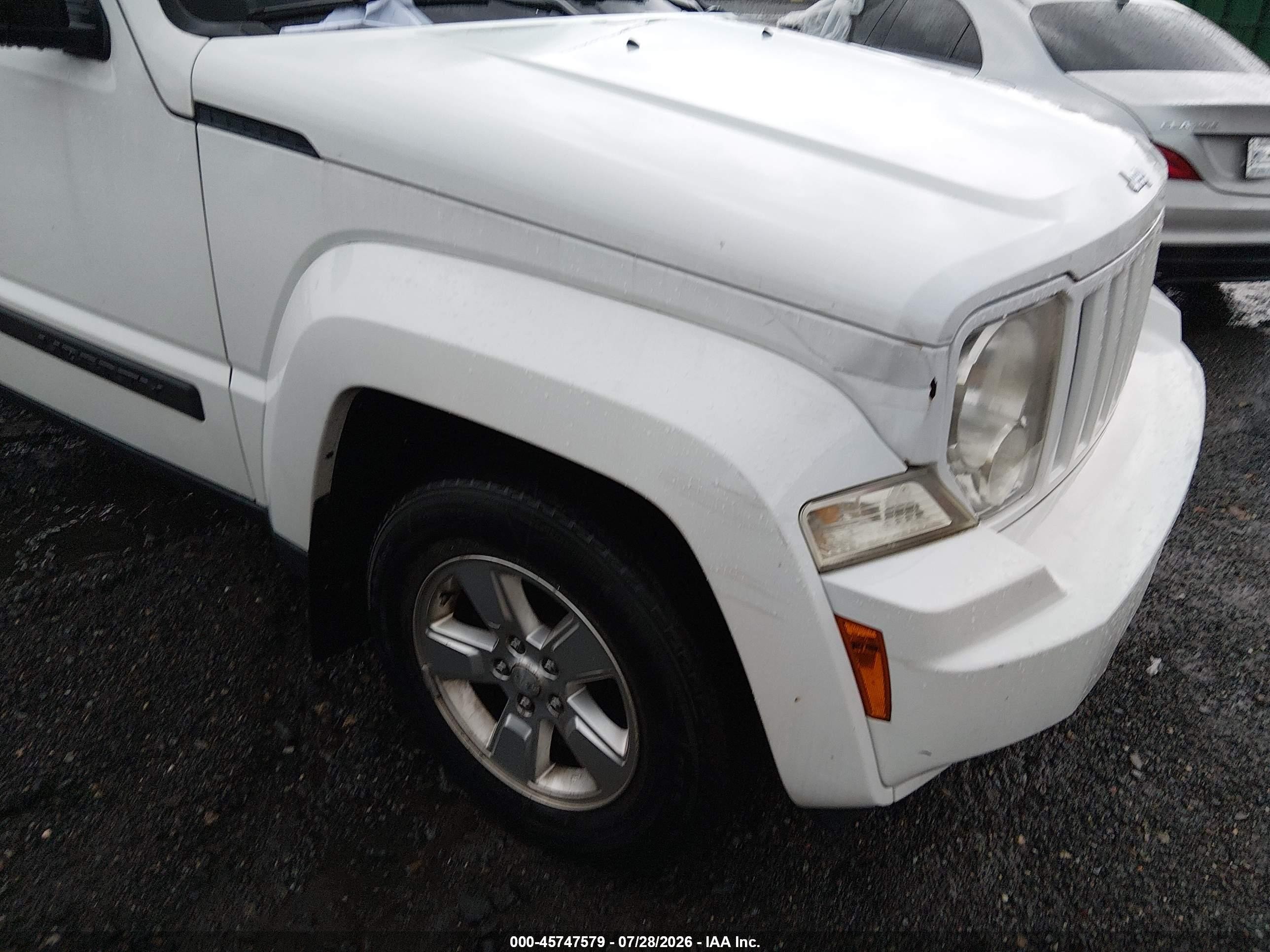 2012 Jeep Liberty Sport White vin: 1C4PJMAK6CW140249
