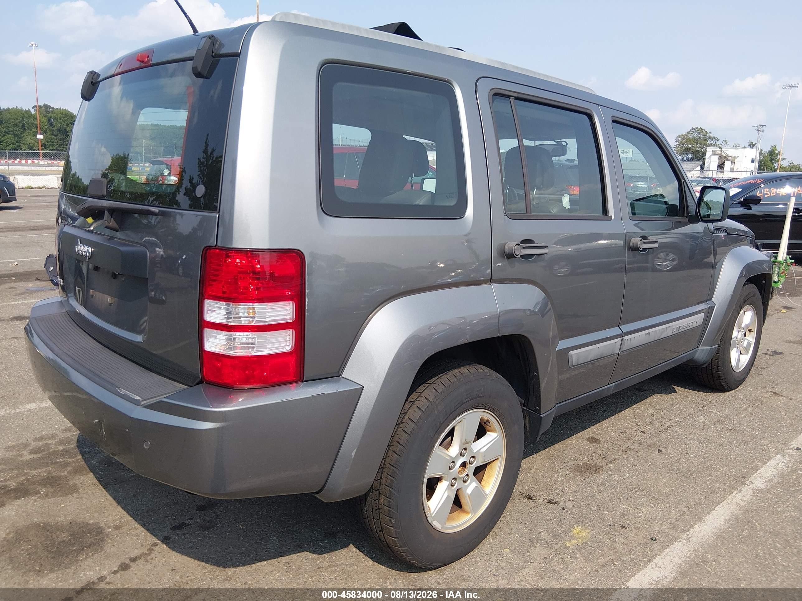2012 Jeep Liberty Sport Gray vin: 1C4PJMAK6CW144110