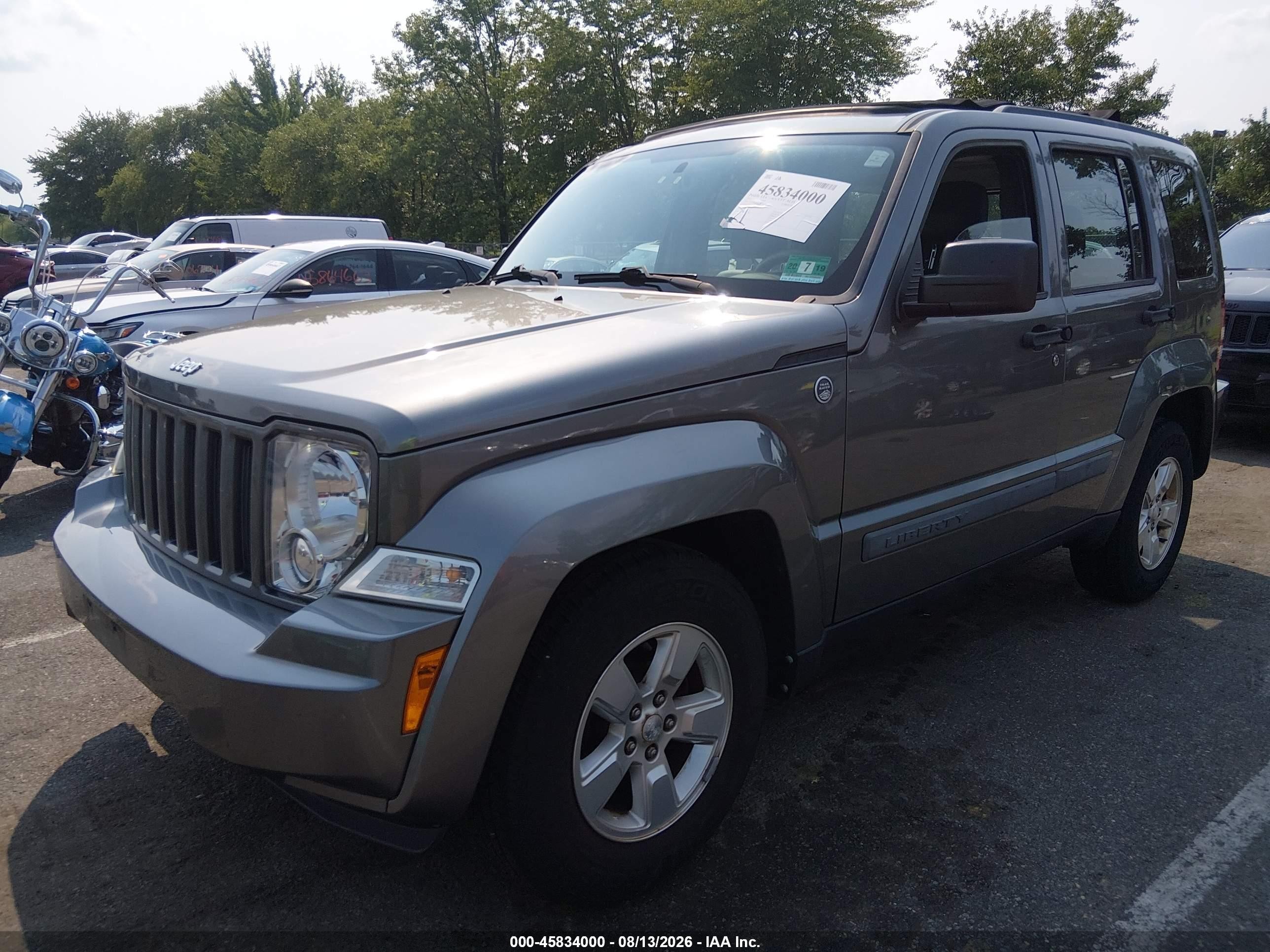 2012 Jeep Liberty Sport Gray vin: 1C4PJMAK6CW144110