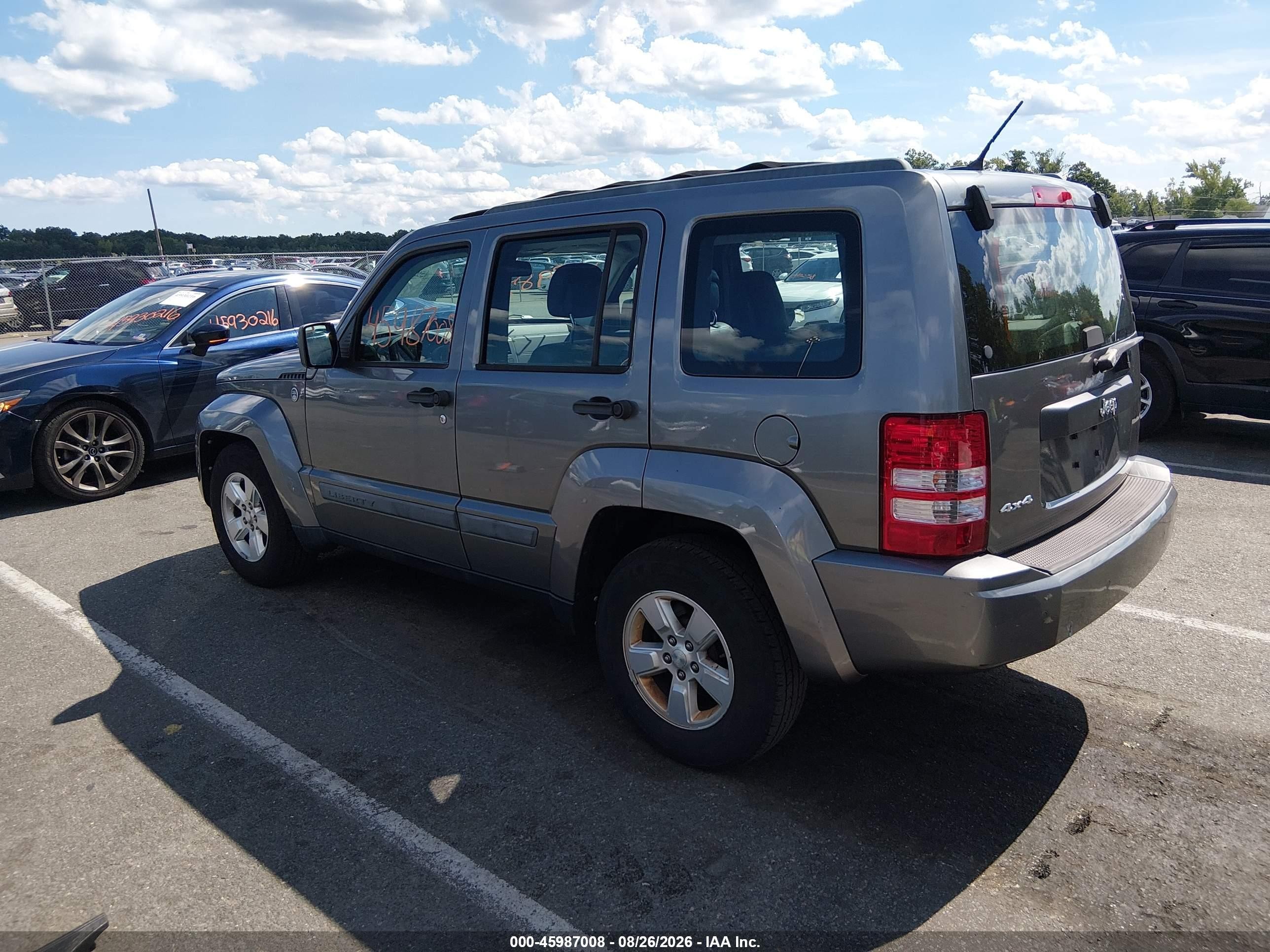 2012 Jeep Liberty Sport Gray vin: 1C4PJMAK6CW144110