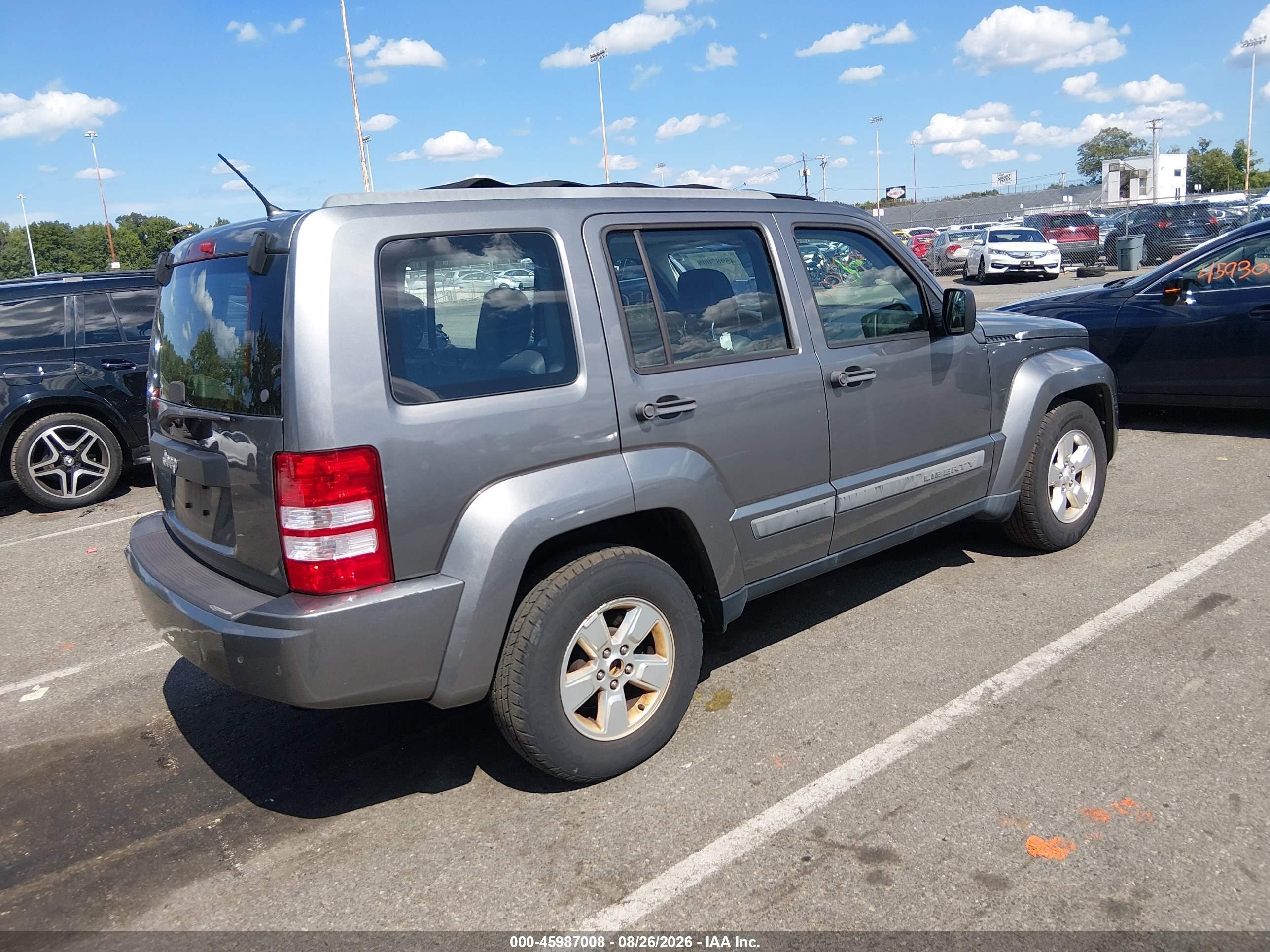 2012 Jeep Liberty Sport Gray vin: 1C4PJMAK6CW144110
