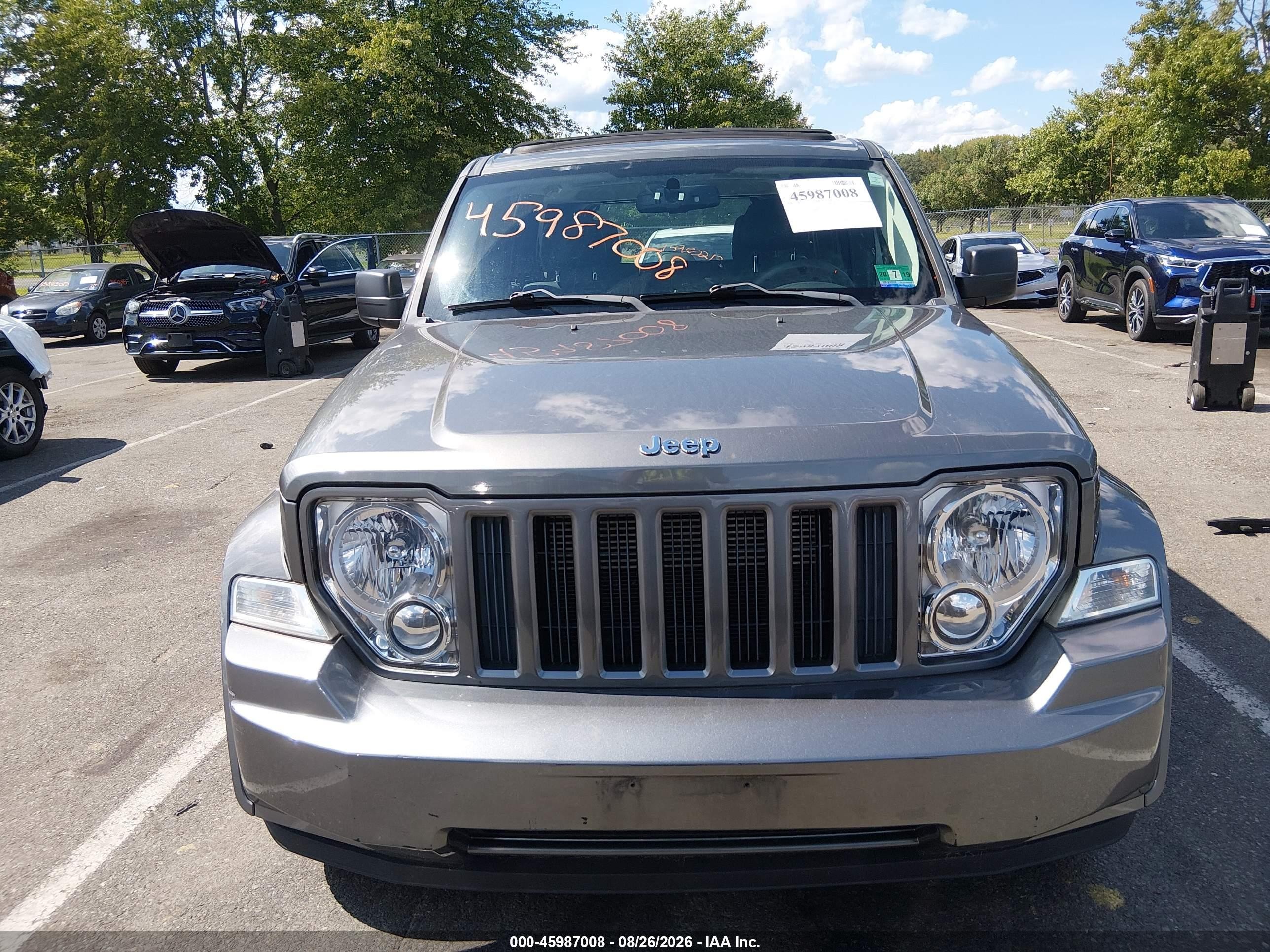 2012 Jeep Liberty Sport Gray vin: 1C4PJMAK6CW144110