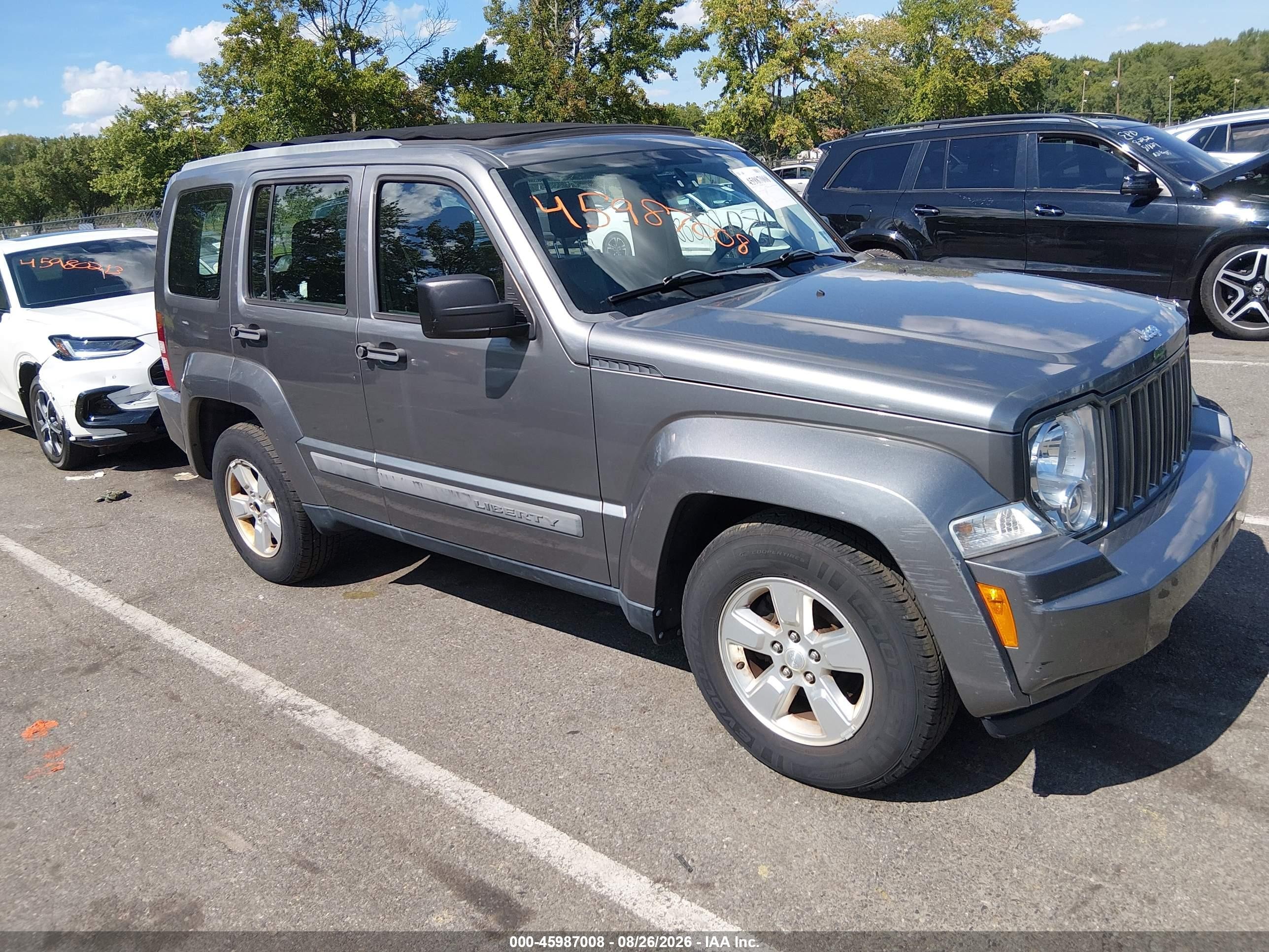 2012 Jeep Liberty Sport Серый vin: 1C4PJMAK6CW144110