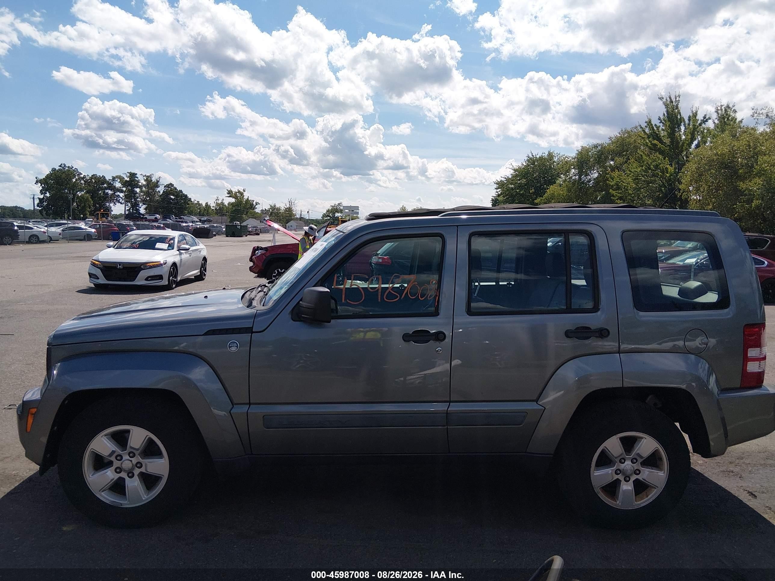 2012 Jeep Liberty Sport Gray vin: 1C4PJMAK6CW144110
