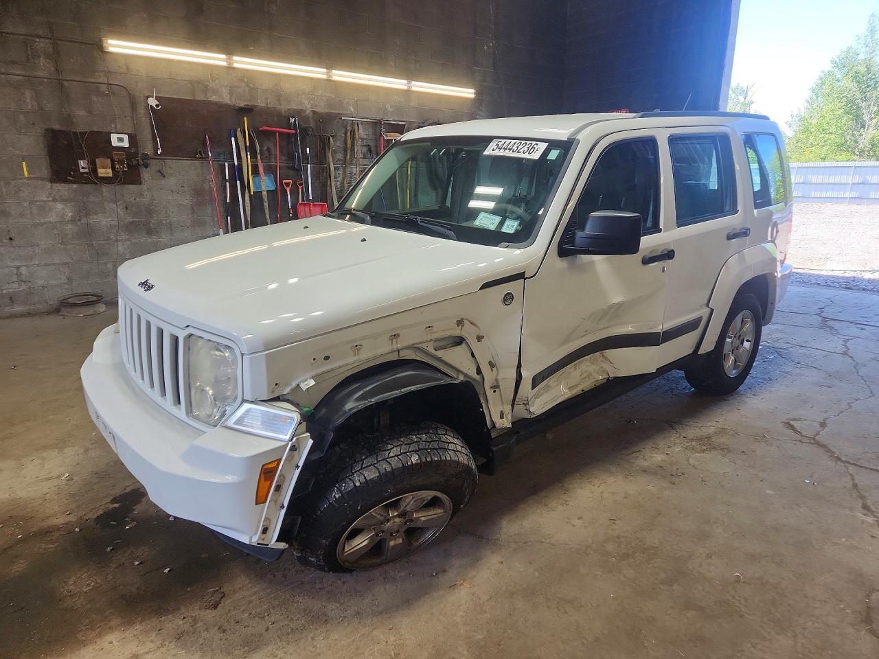 2012 Jeep Liberty Sport White vin: 1C4PJMAK6CW154829