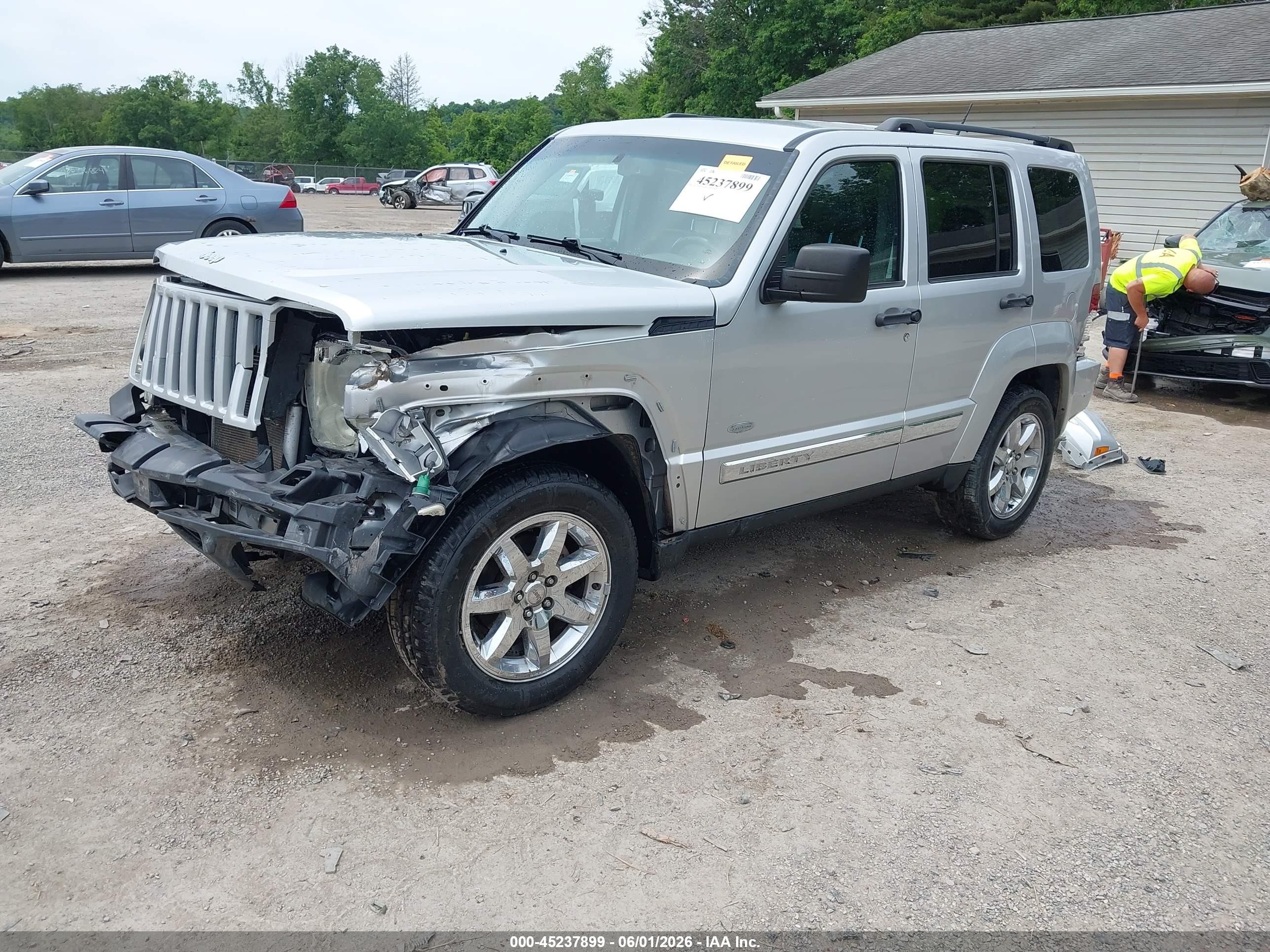 2012 Jeep Liberty Sport Silver vin: 1C4PJMAK6CW162896