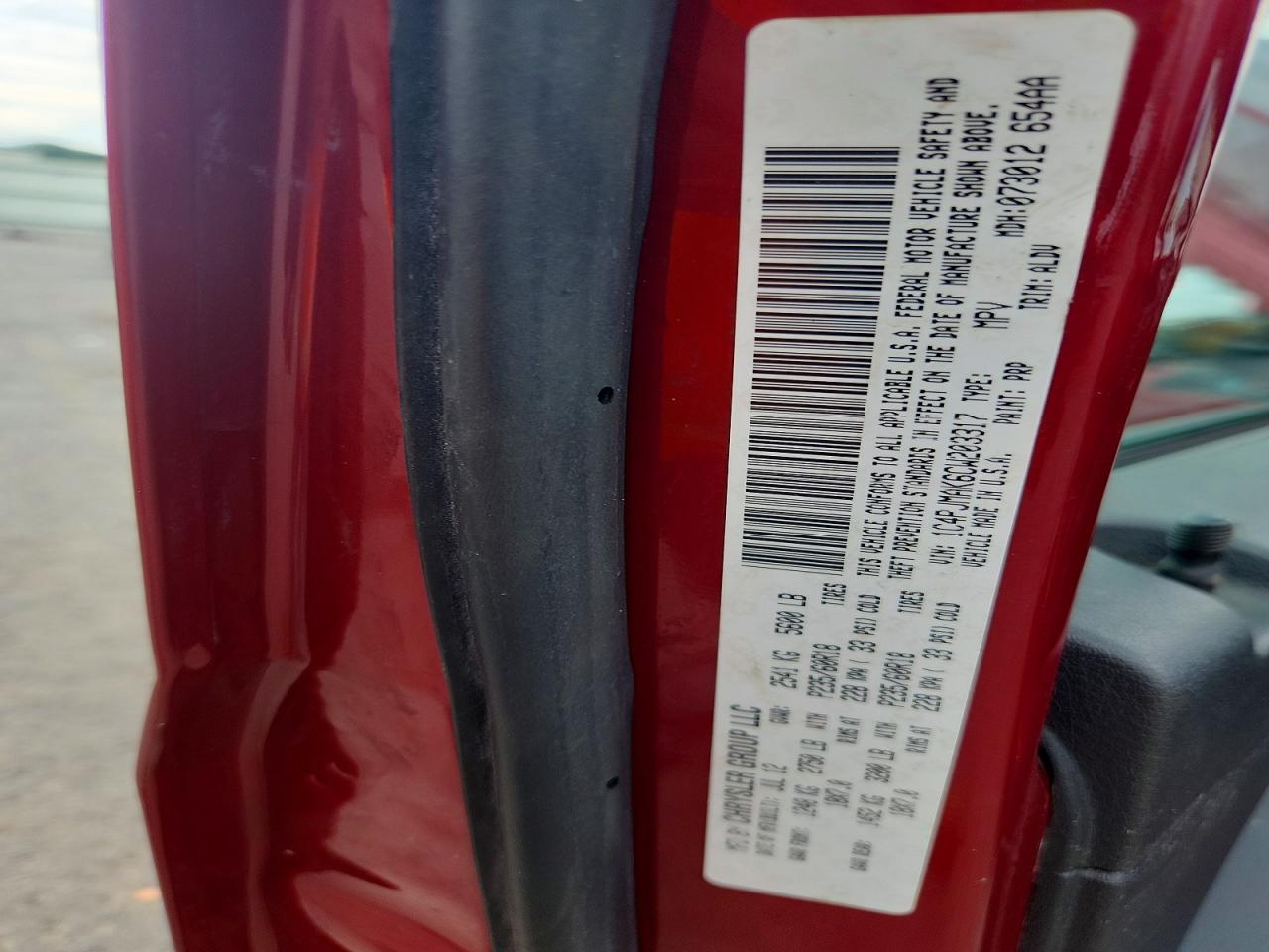 2012 Jeep Liberty Sport Red vin: 1C4PJMAK6CW203317