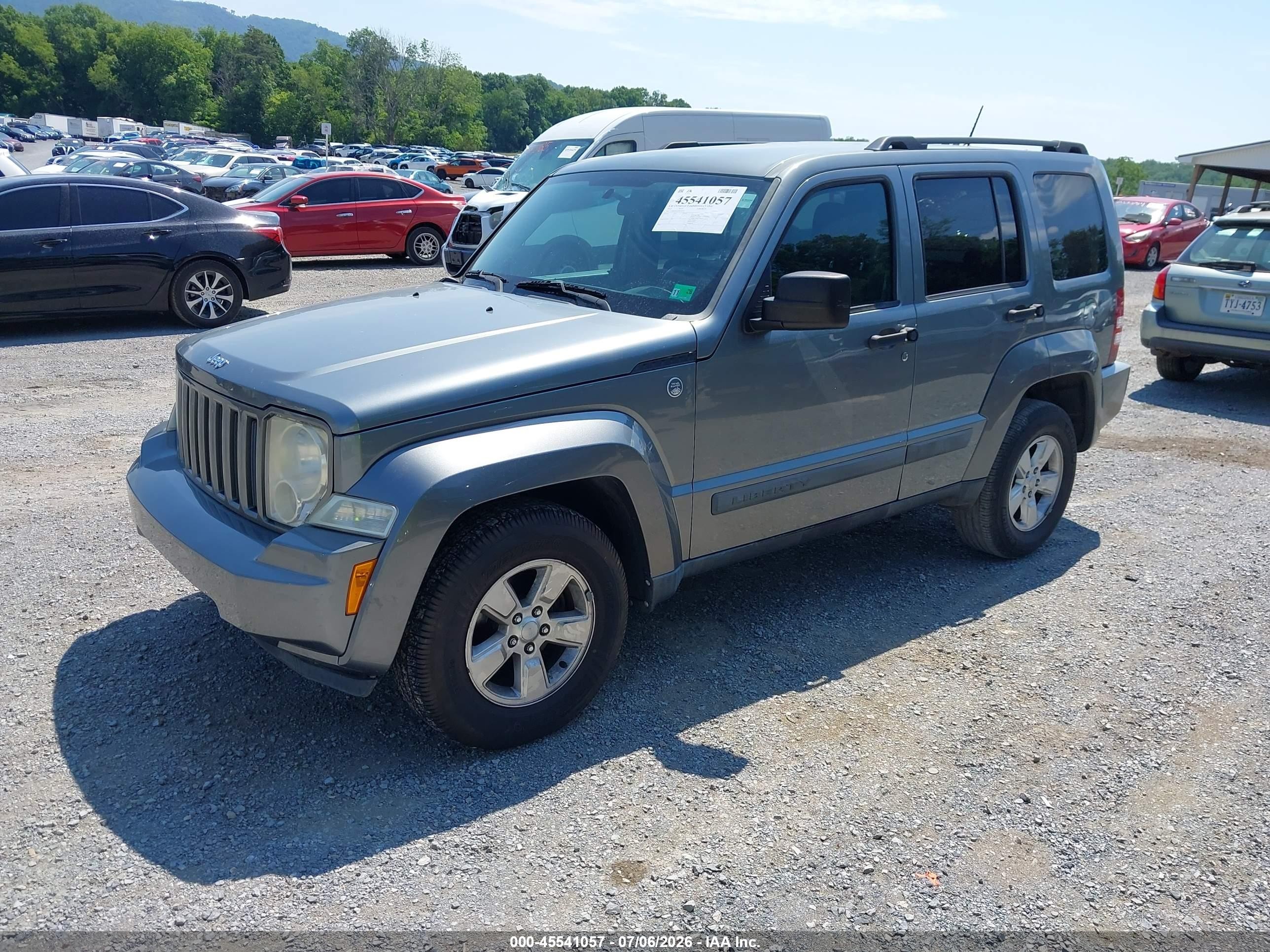 2012 Jeep Liberty Sport Серый vin: 1C4PJMAK7CW107566