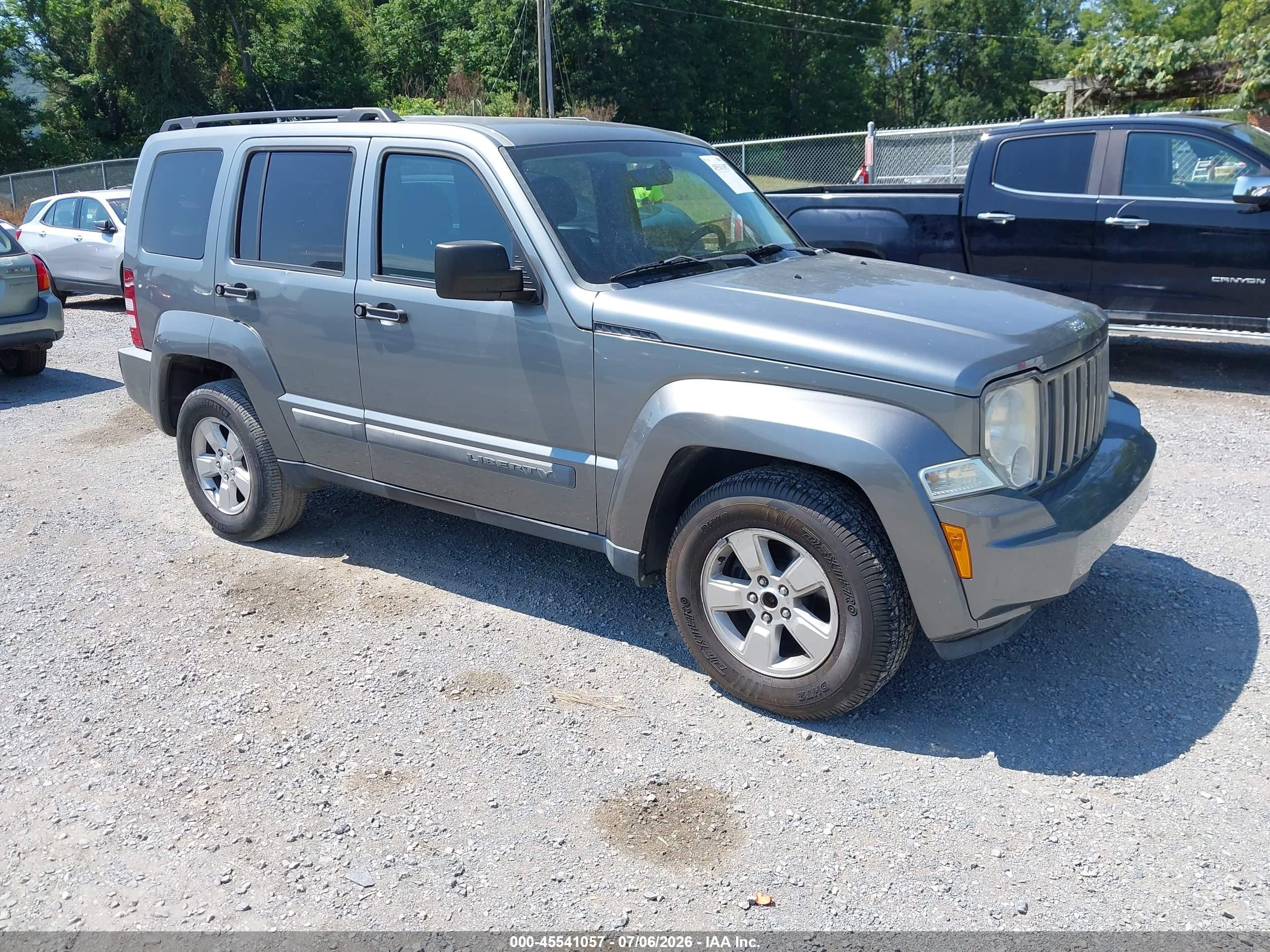2012 Jeep Liberty Sport Серый vin: 1C4PJMAK7CW107566