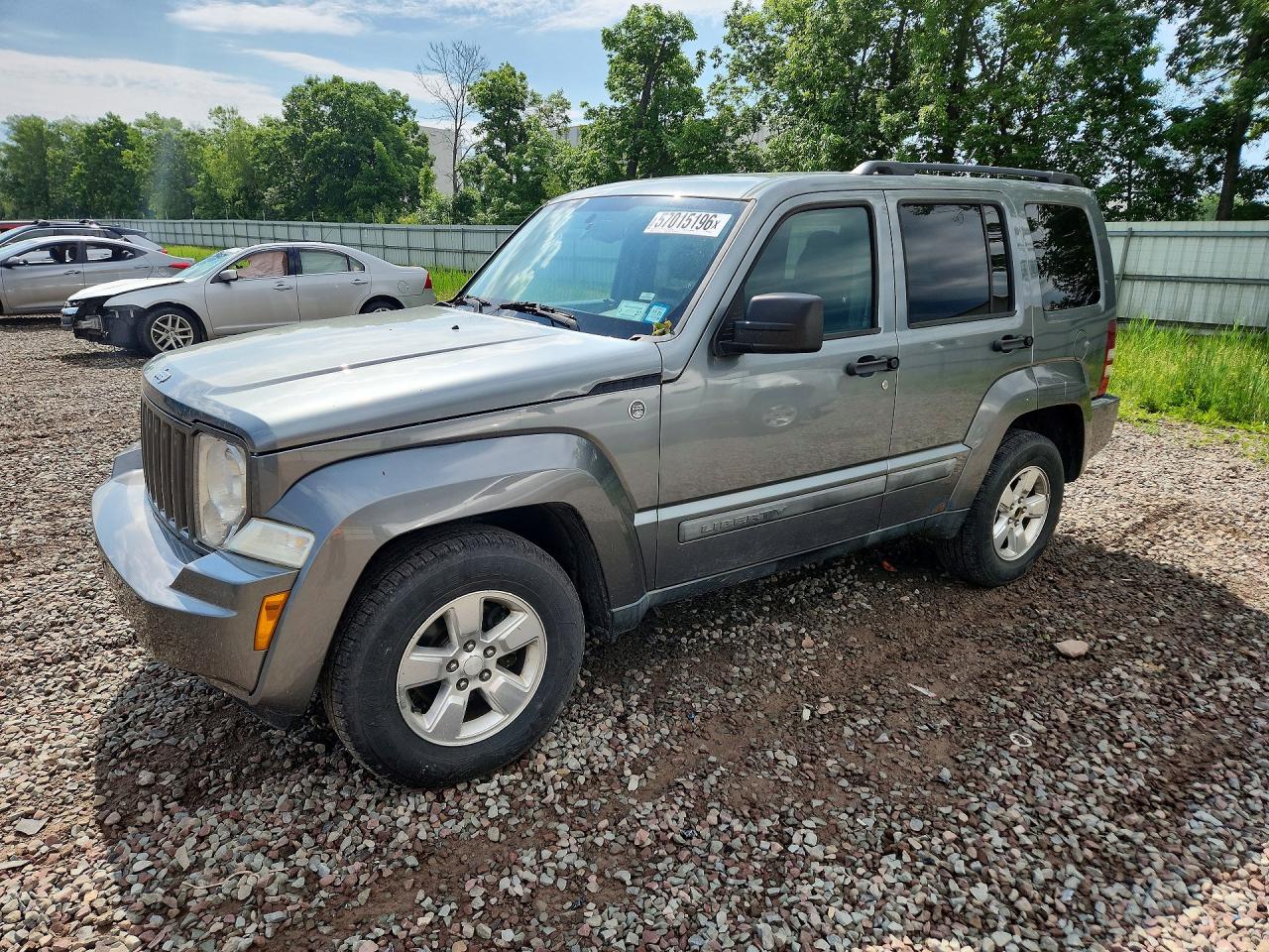 2012 Jeep Liberty Sport Серый vin: 1C4PJMAK7CW108815
