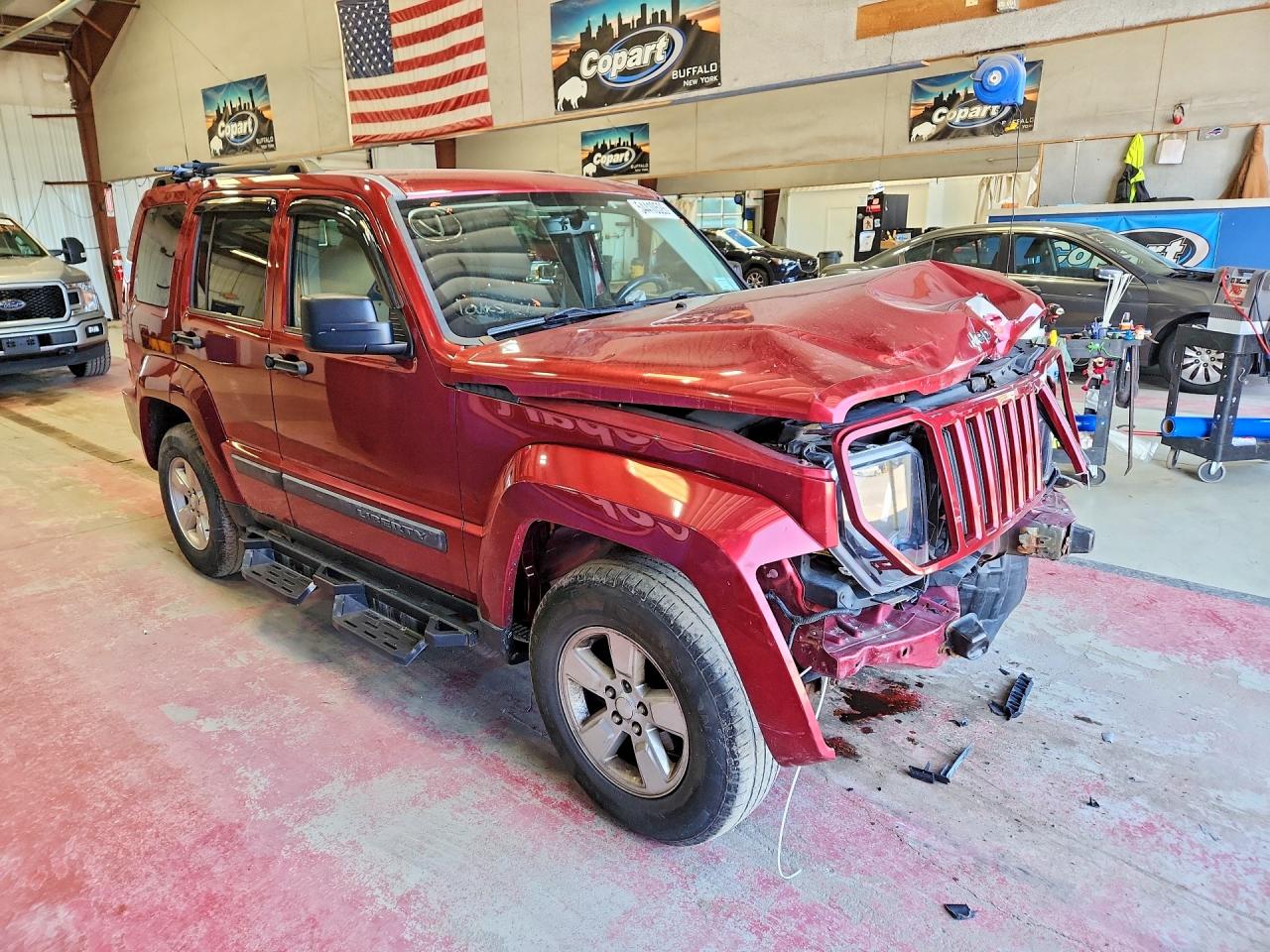 2012 Jeep Liberty Sport Burgundy vin: 1C4PJMAK7CW109768