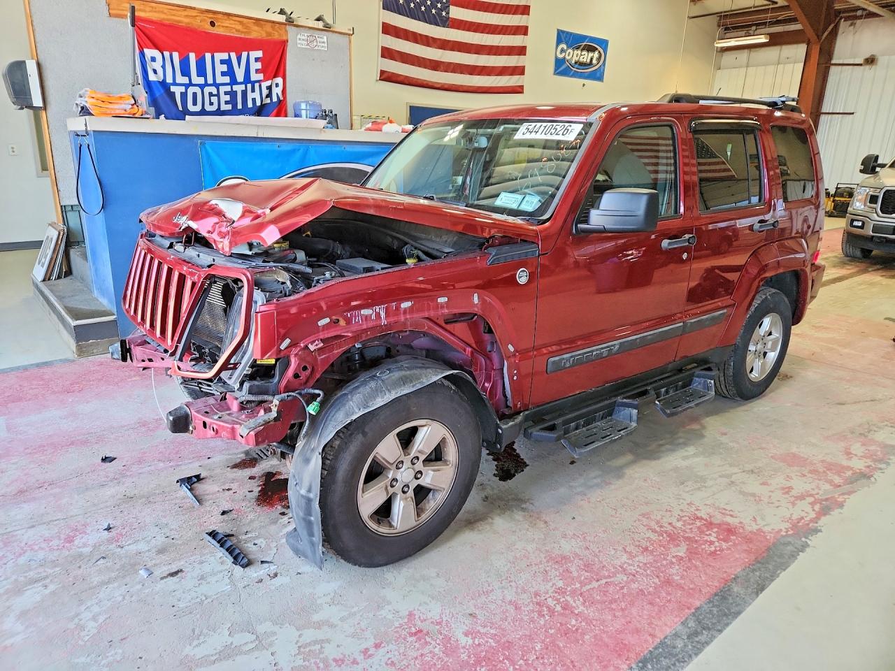 2012 Jeep Liberty Sport Burgundy vin: 1C4PJMAK7CW109768