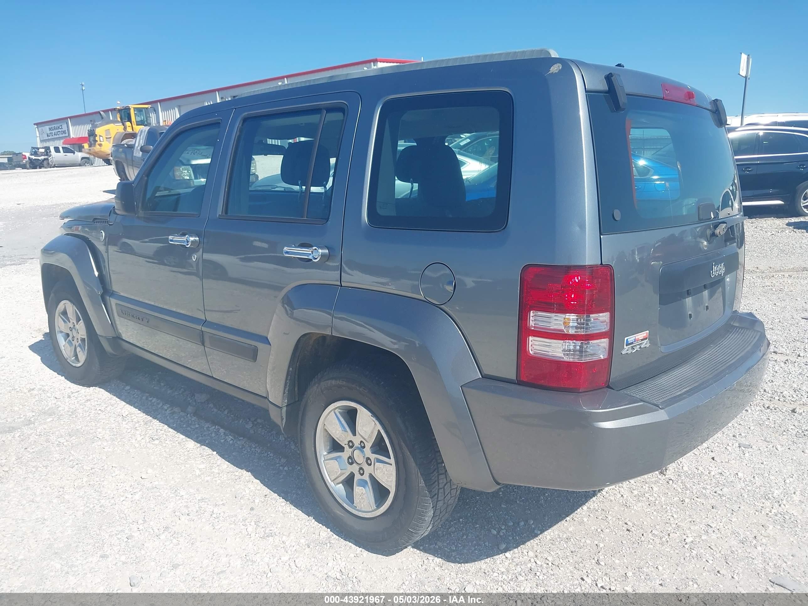 2012 Jeep Liberty Sport Gray vin: 1C4PJMAK7CW110323