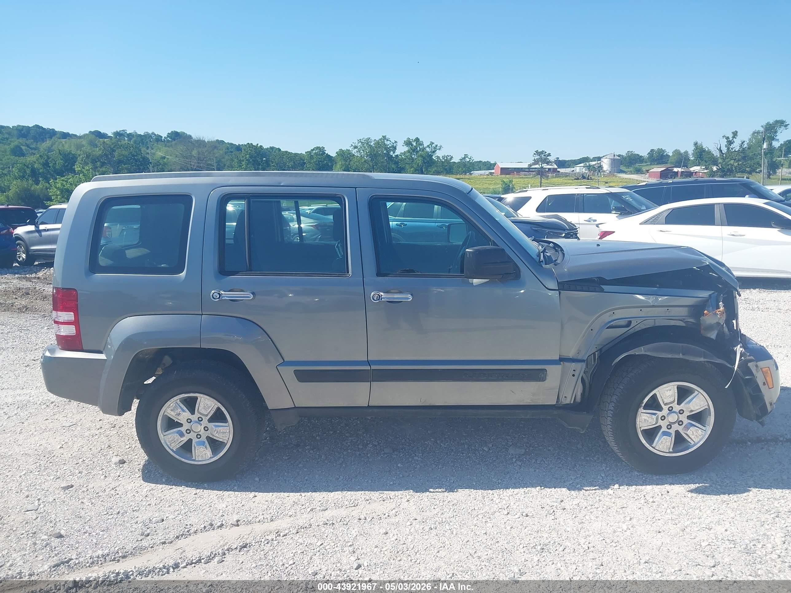 2012 Jeep Liberty Sport Gray vin: 1C4PJMAK7CW110323