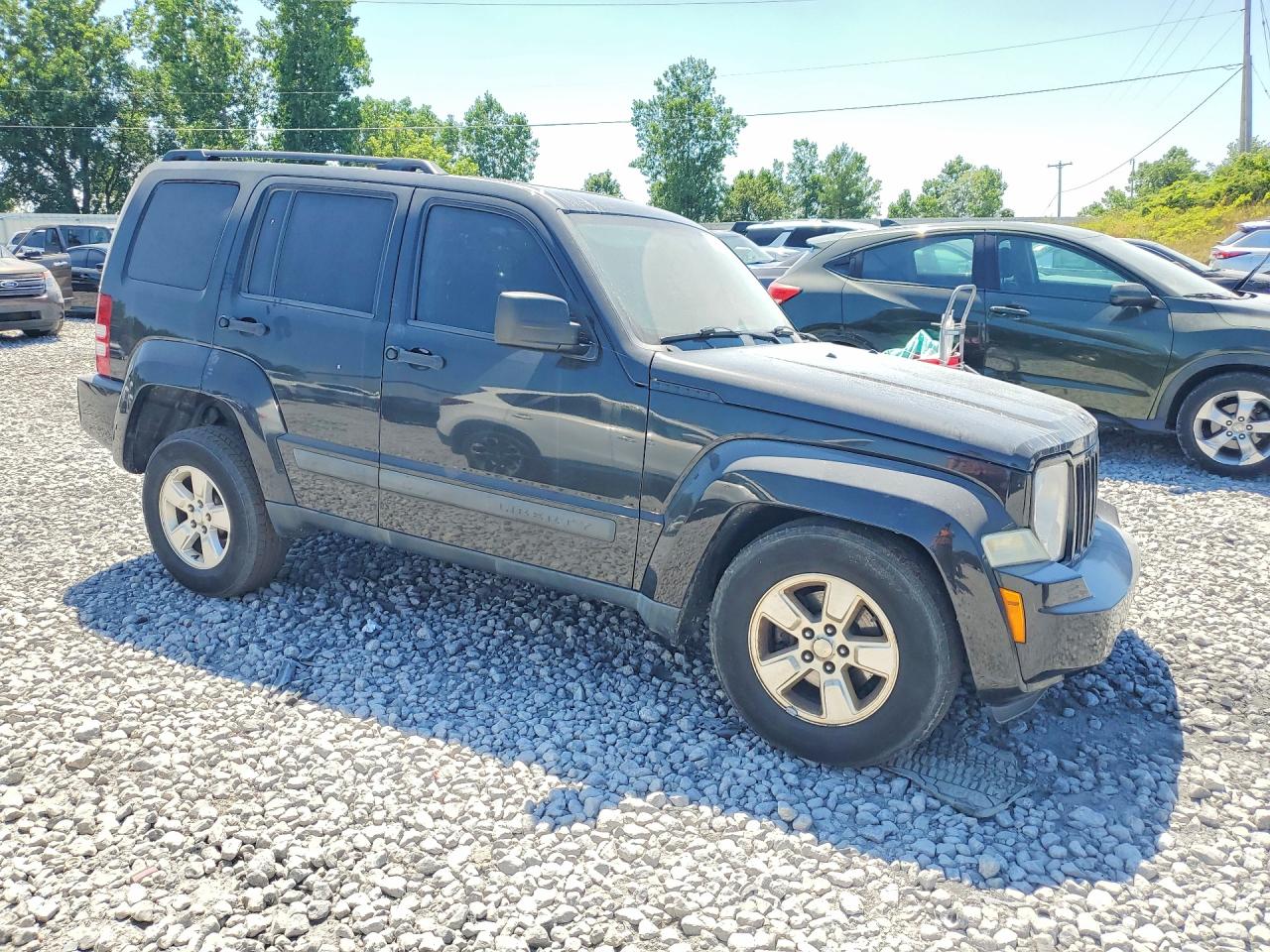 2012 Jeep Liberty Sport Black vin: 1C4PJMAK7CW125372