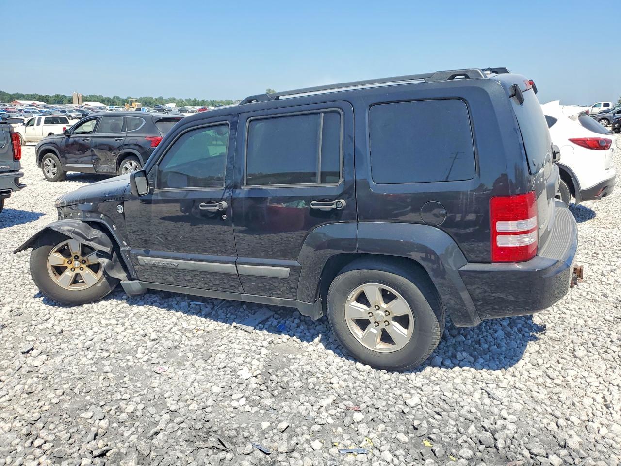 2012 Jeep Liberty Sport Black vin: 1C4PJMAK7CW125372