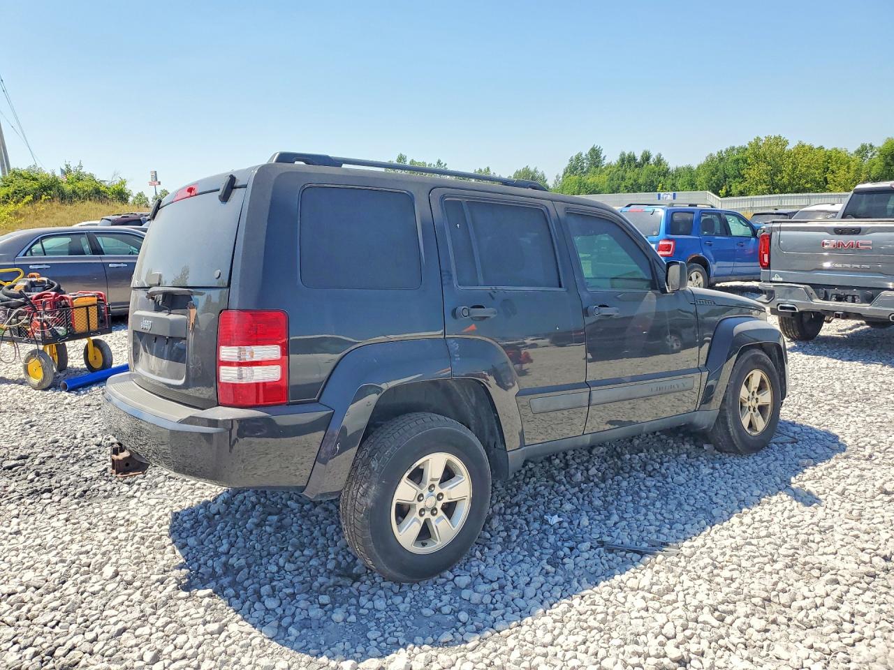 2012 Jeep Liberty Sport Black vin: 1C4PJMAK7CW125372