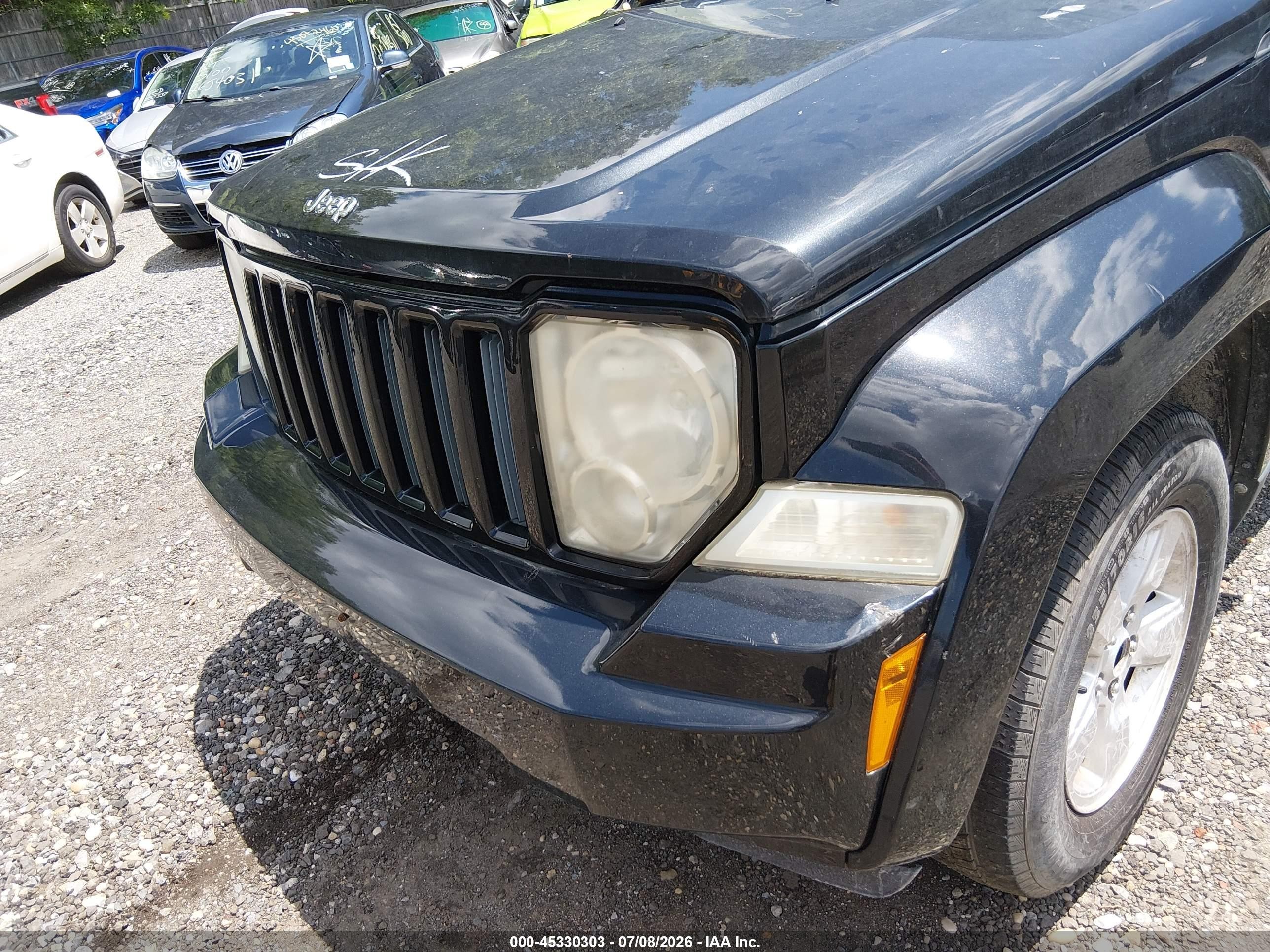 2012 Jeep Liberty Sport Black vin: 1C4PJMAK7CW138039