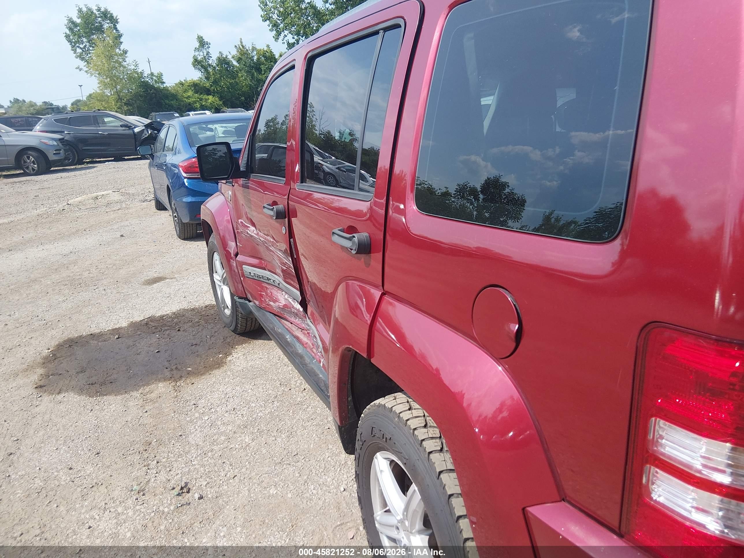 2012 Jeep Liberty Sport Red vin: 1C4PJMAK7CW146951