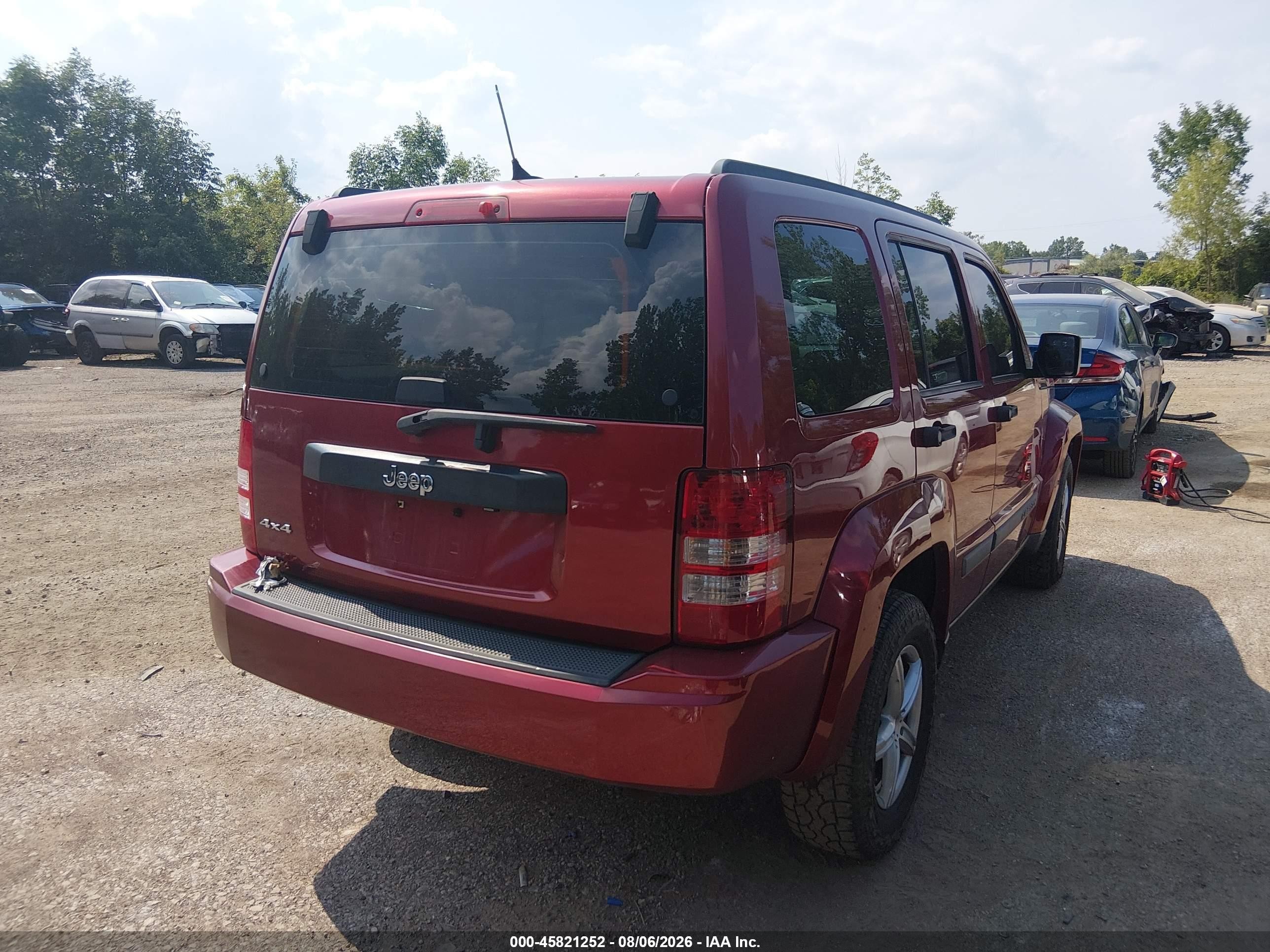 2012 Jeep Liberty Sport Red vin: 1C4PJMAK7CW146951